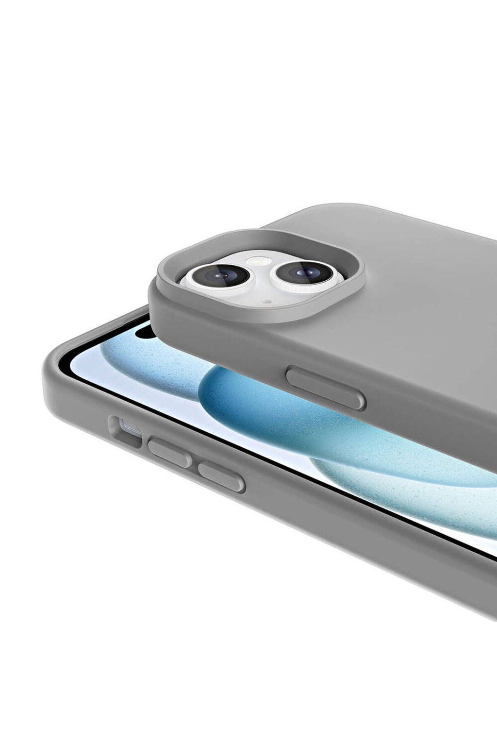 iPhone 15 Plus Kılıf Magsafe Şarj Özellikli Sıvı Teknolojili Silinebilir Sert Zore Kivi Kapak-Lacive