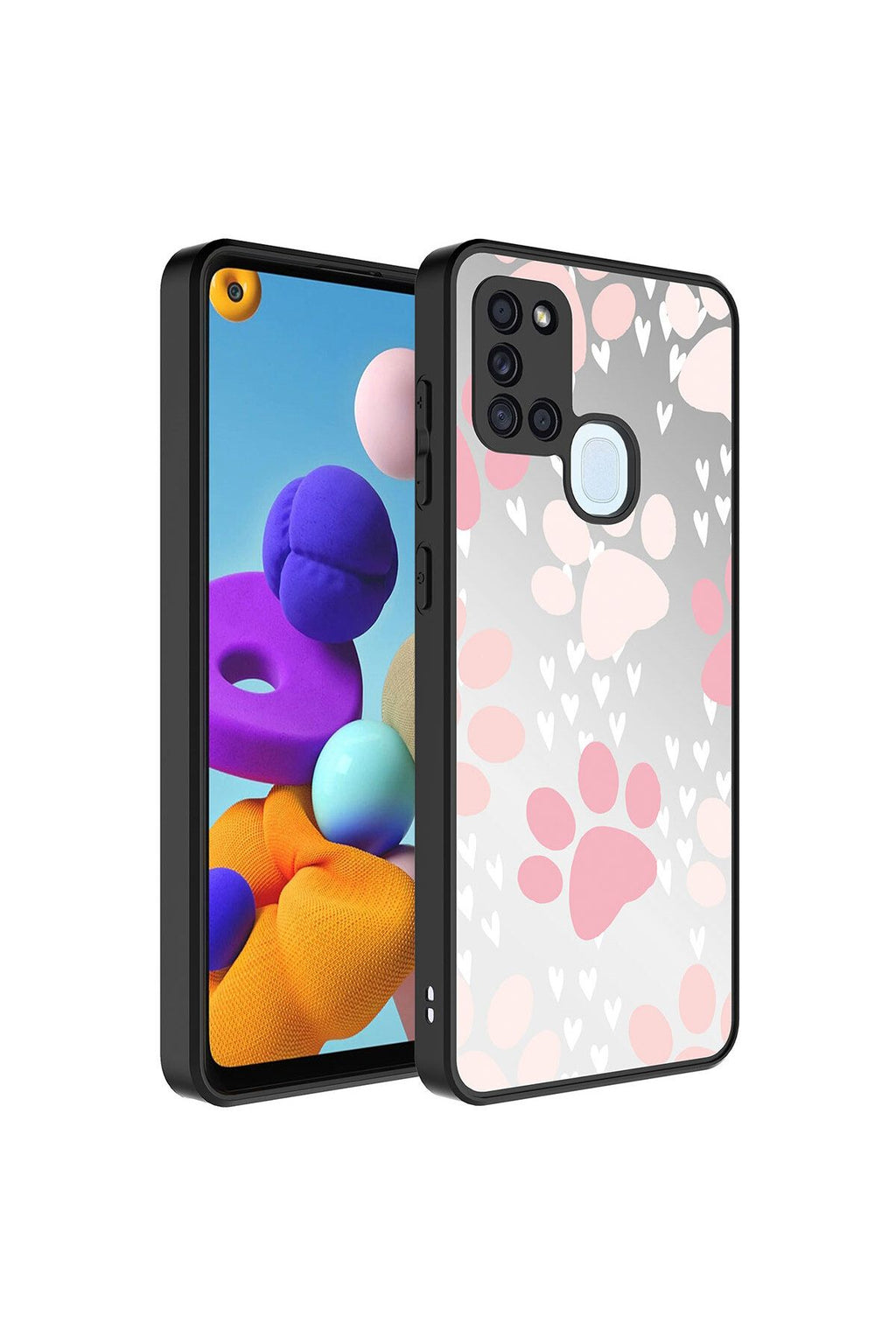 Galaxy A21S Kılıf Aynalı Desenli Kamera Korumalı Parlak Zore Mirror Kapak - Süper Anne