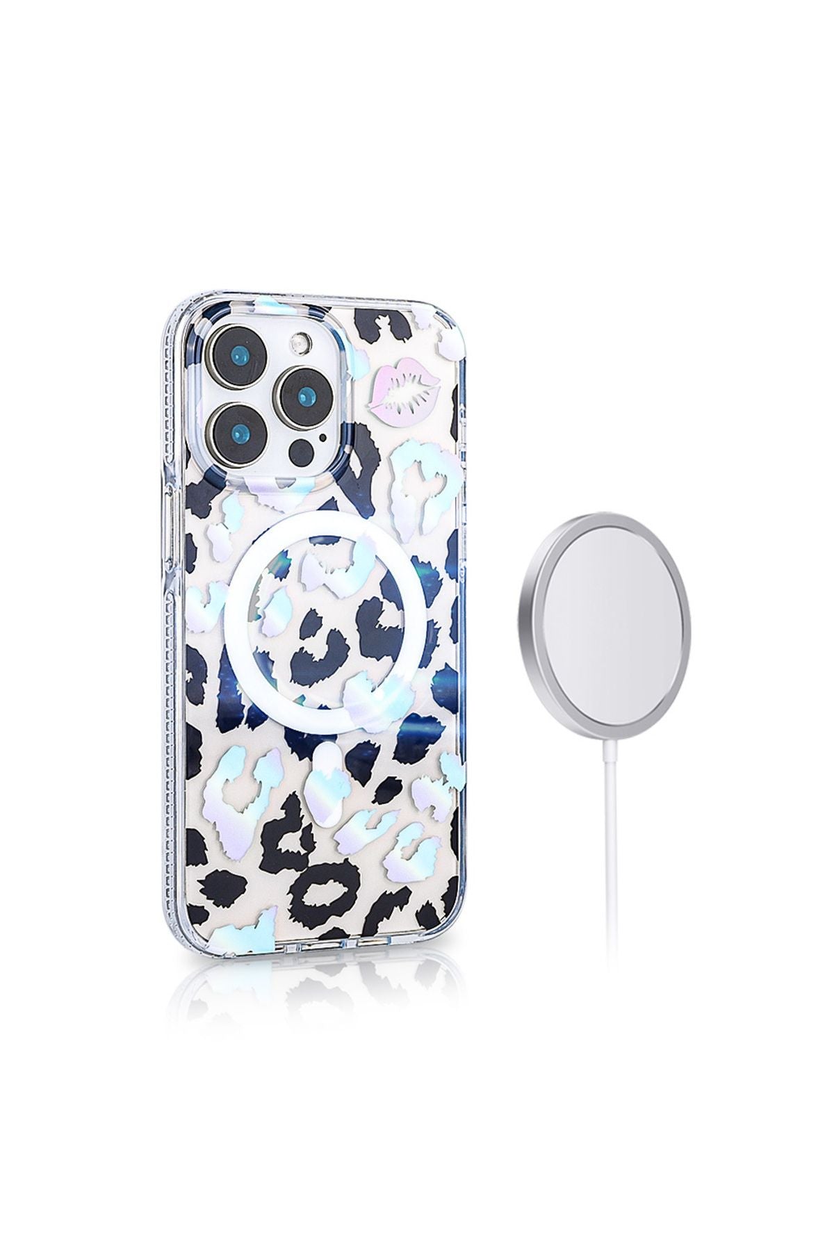 iPhone 15 Pro Max Uyumlu Kılıf Magsafe Şarj Özellikli Zore Jago Kapak-Colorful