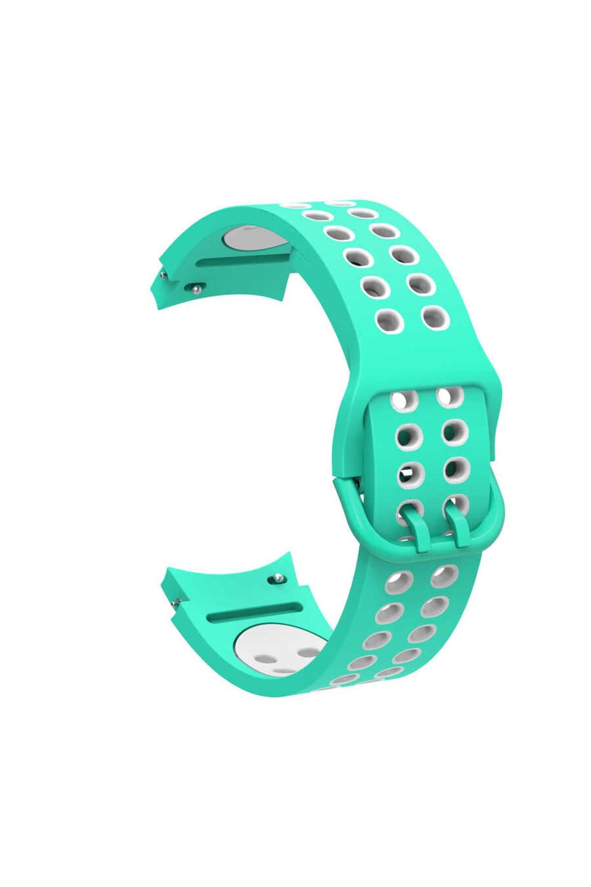 Galaxy Watch 4 Classic 46mm KRD-02 Uyumlu Zore Kordon-Yeşil-Beyaz