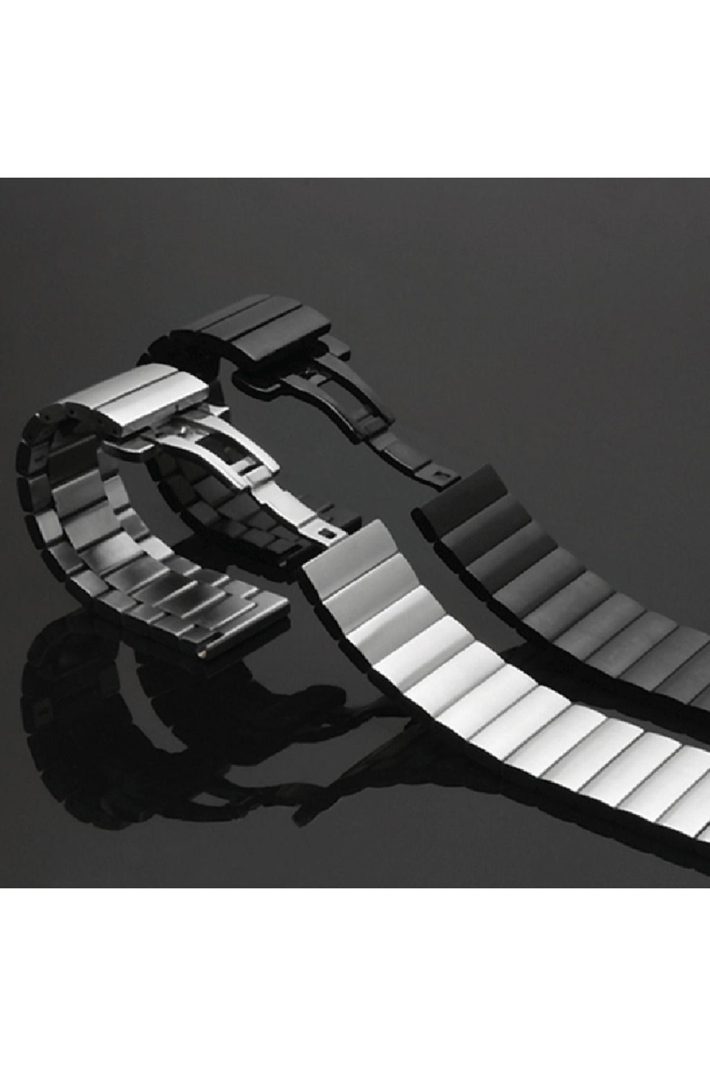 Galaxy Watch 42mm (20mm) Uyumlu KRD-16 Metal Zore Kordon-Beyaz