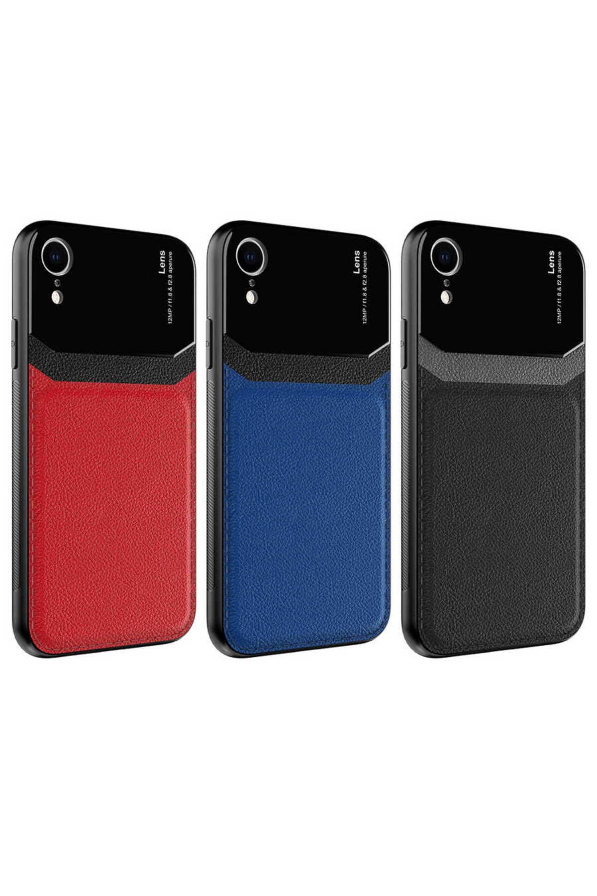 iPhone XR 6.1 Kılıf Zore Emiks Kapak - Siyah