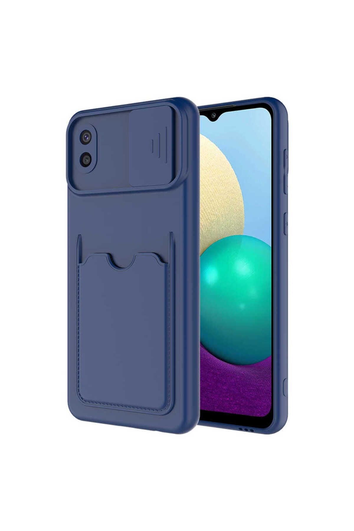 Galaxy A02 Kılıf Zore Kartix Kapak - Lila