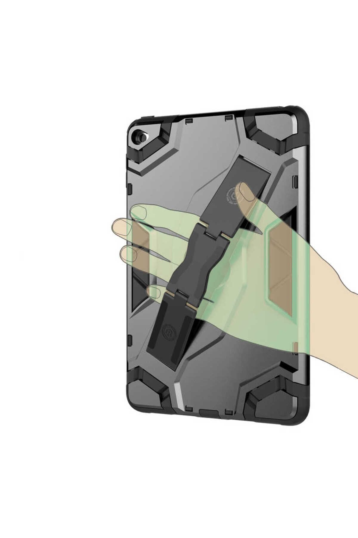 iPad Mini 5 Zore Defens Tablet Silikon - Siyah