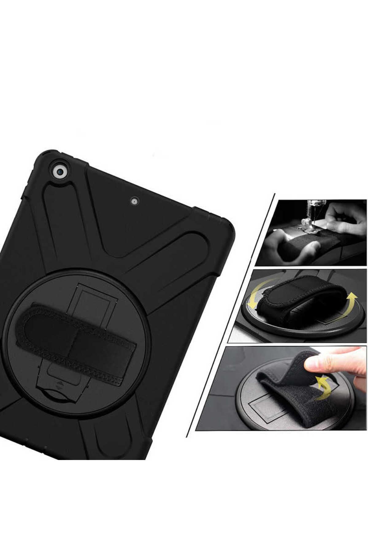 iPad 10.2 2021 (9.Nesil) Zore Defender Tablet Silikon - Siyah