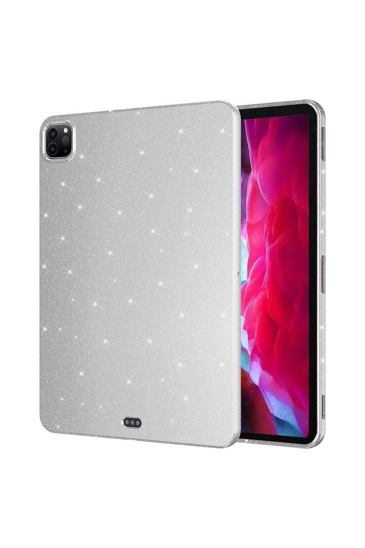 iPad Pro 11 2022 M2 Simli Parlak Görünümlü Uyumlu Zore Tablet Koton Kılıf-Derin Mor
