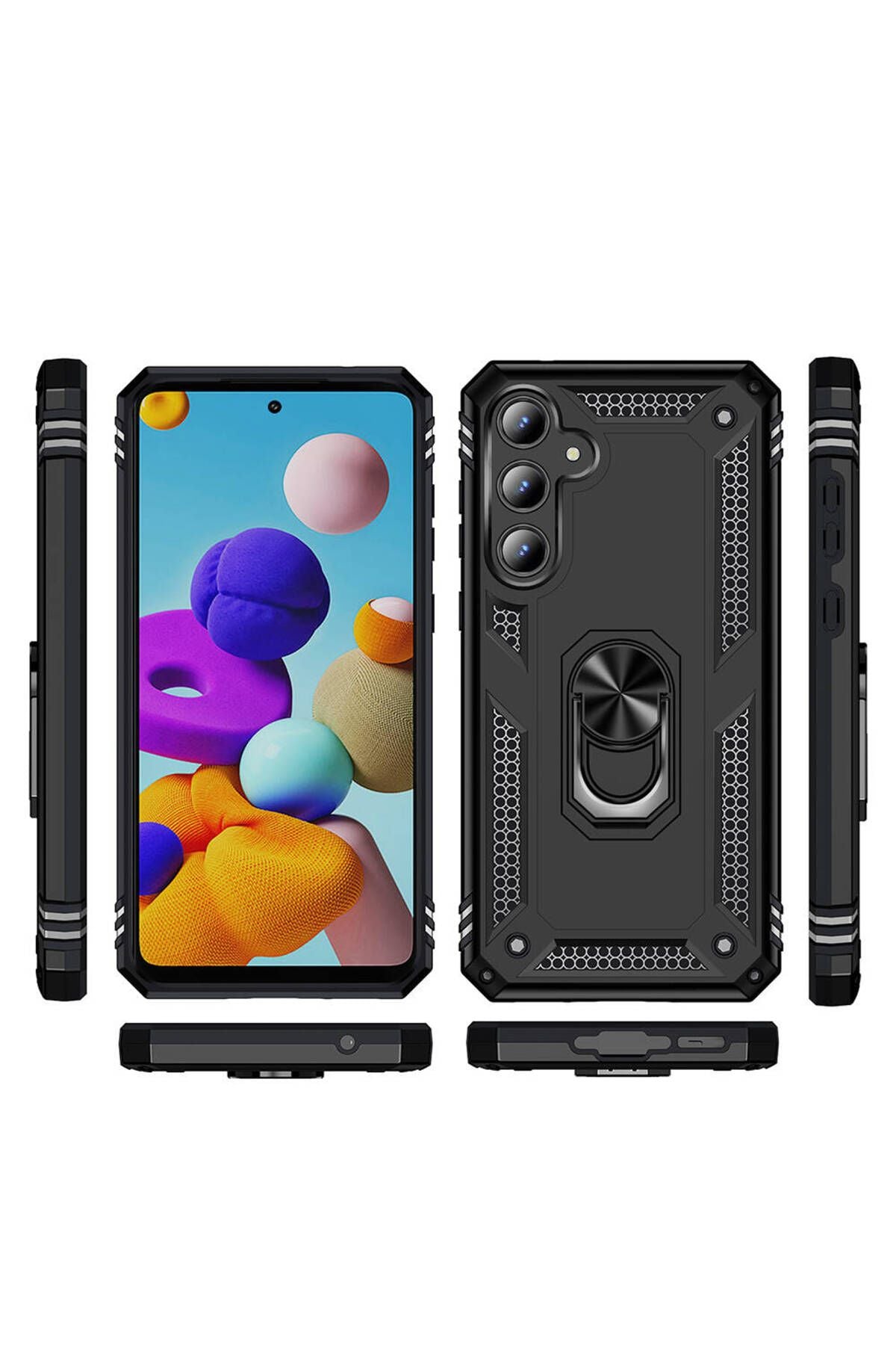 Galaxy A55 Kılıf Zore Vega Kapak - Siyah