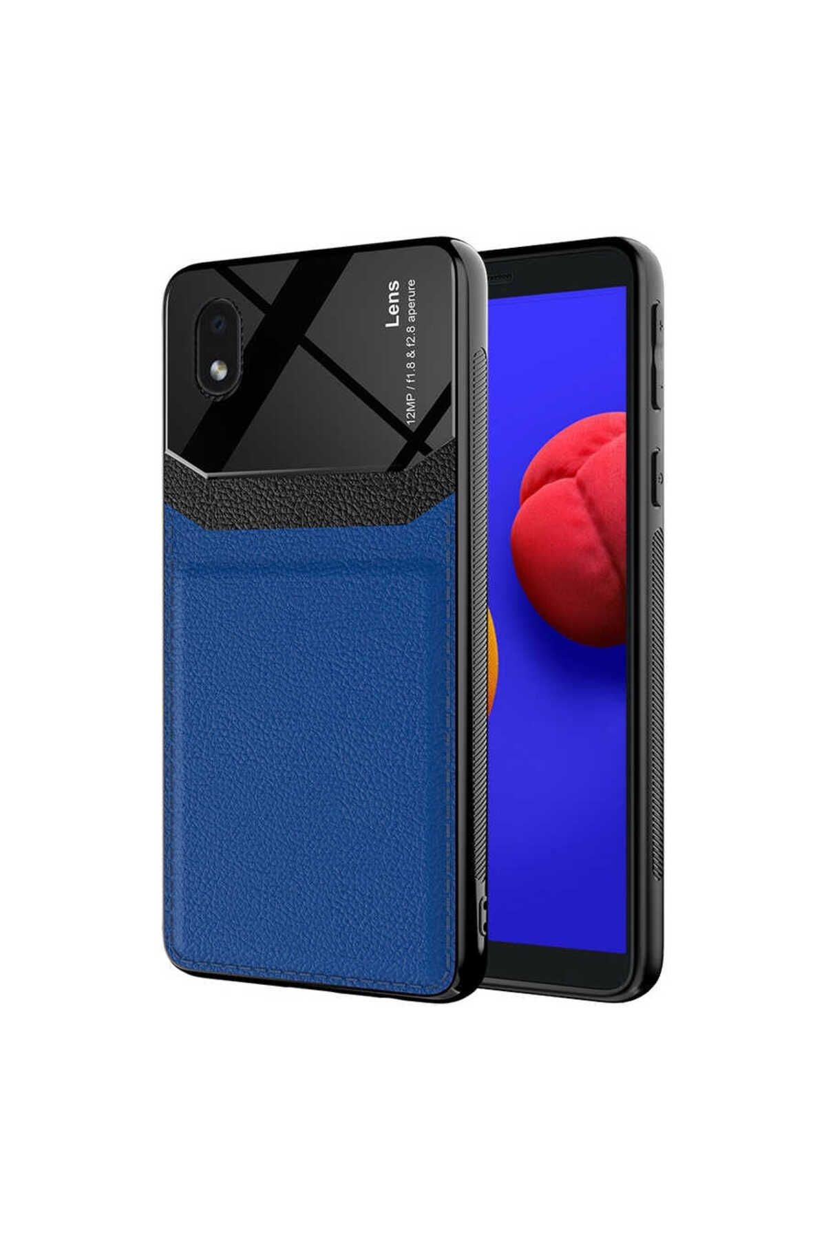 Galaxy A01 Core Kılıf Zore Emiks Kapak - Lacivert