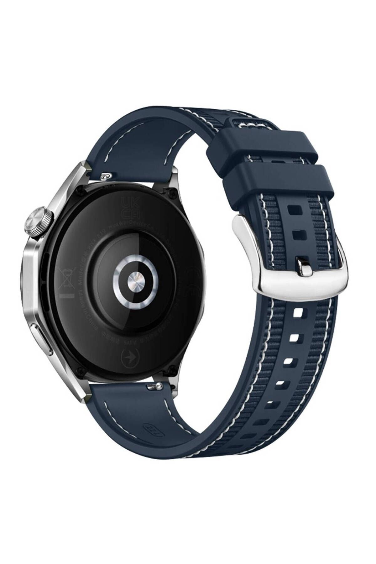 Galaxy Watch 46mm Uyumlu TCG KRD-102 22mm Silikon Kordon-Mavi