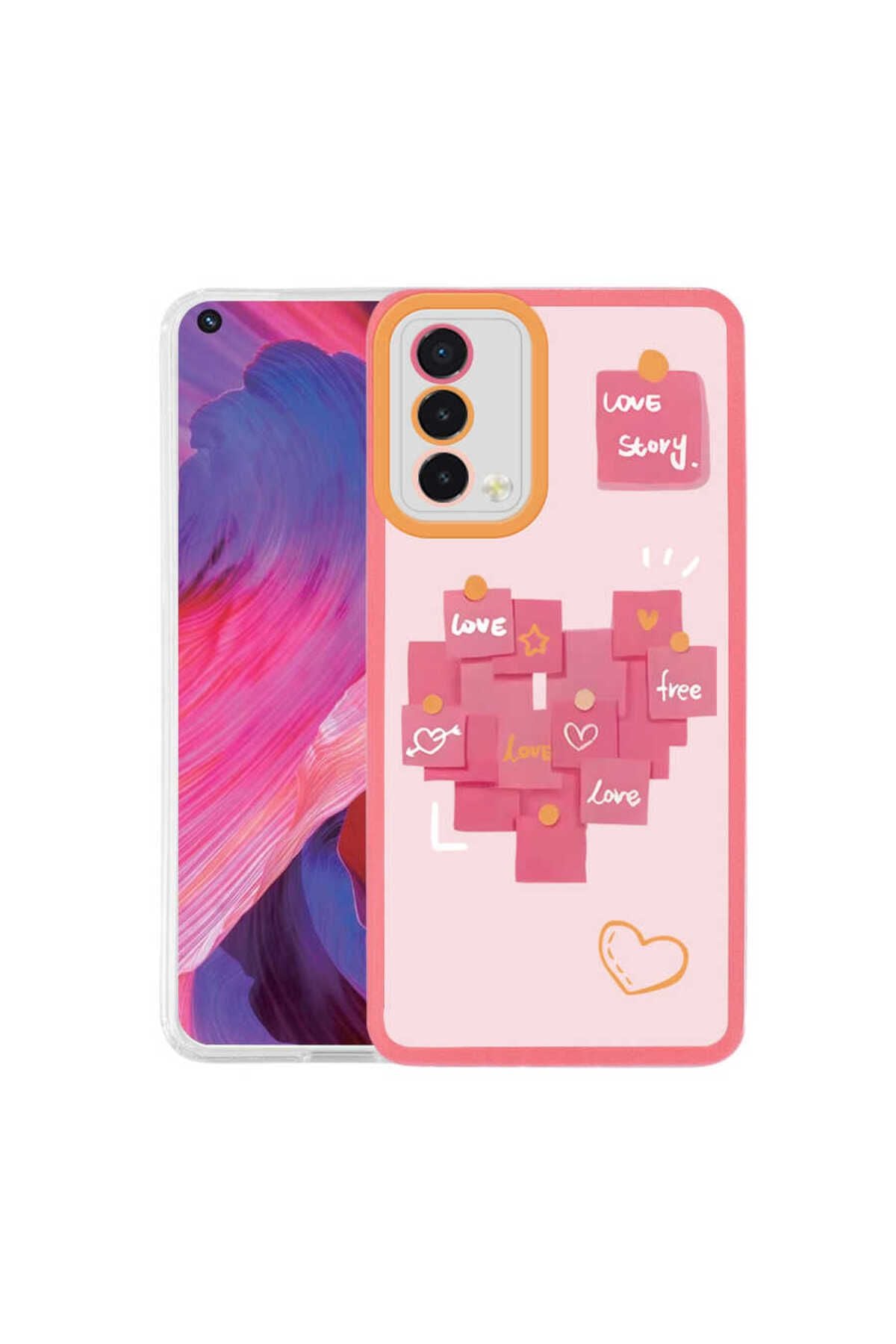 A74 4G Kılıf TKNR M-Fit Desenli Kapak - Love Story No2