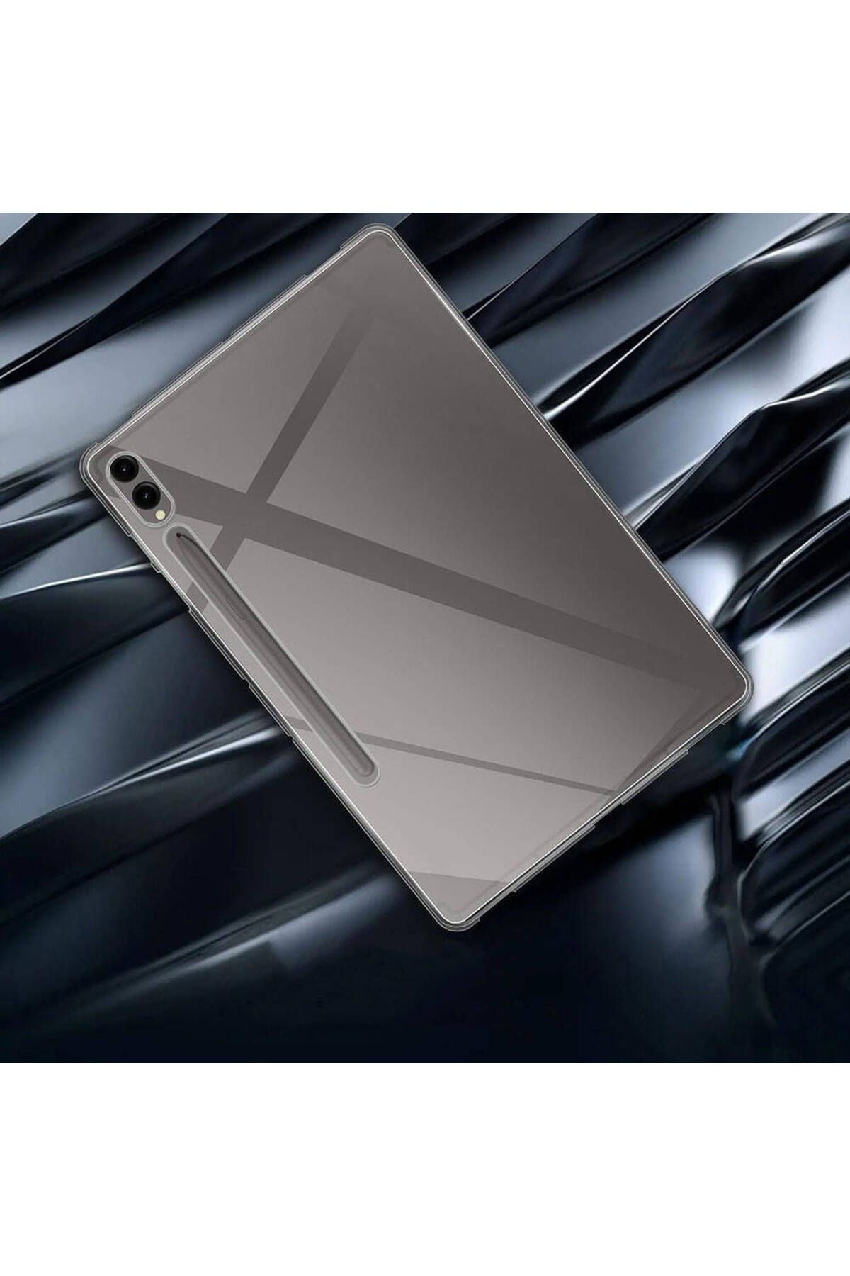 Galaxy Tab S9 Plus Kılıf Zore Tablet Süper Silikon Kapak - Renksiz