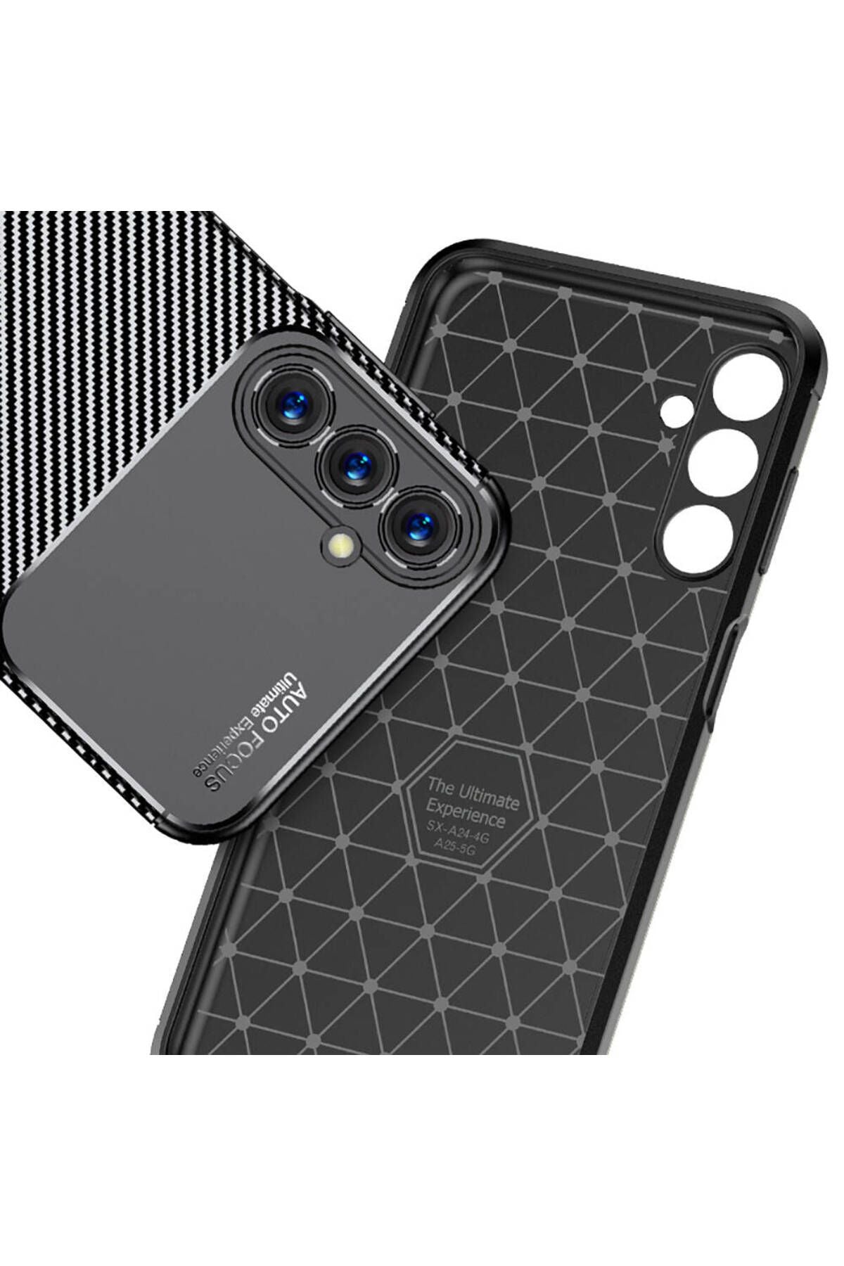 Galaxy A25 Kılıf Zore Negro Silikon Kapak - Siyah