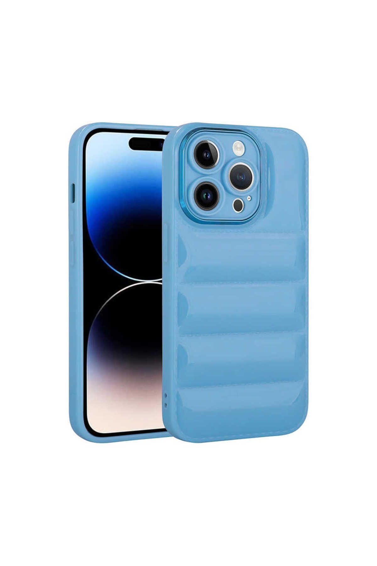 iPhone 14 Pro Uyumlu Kamera Korumalı Parlak AiHTTg'li Zore Galya Kılıf-Pembe