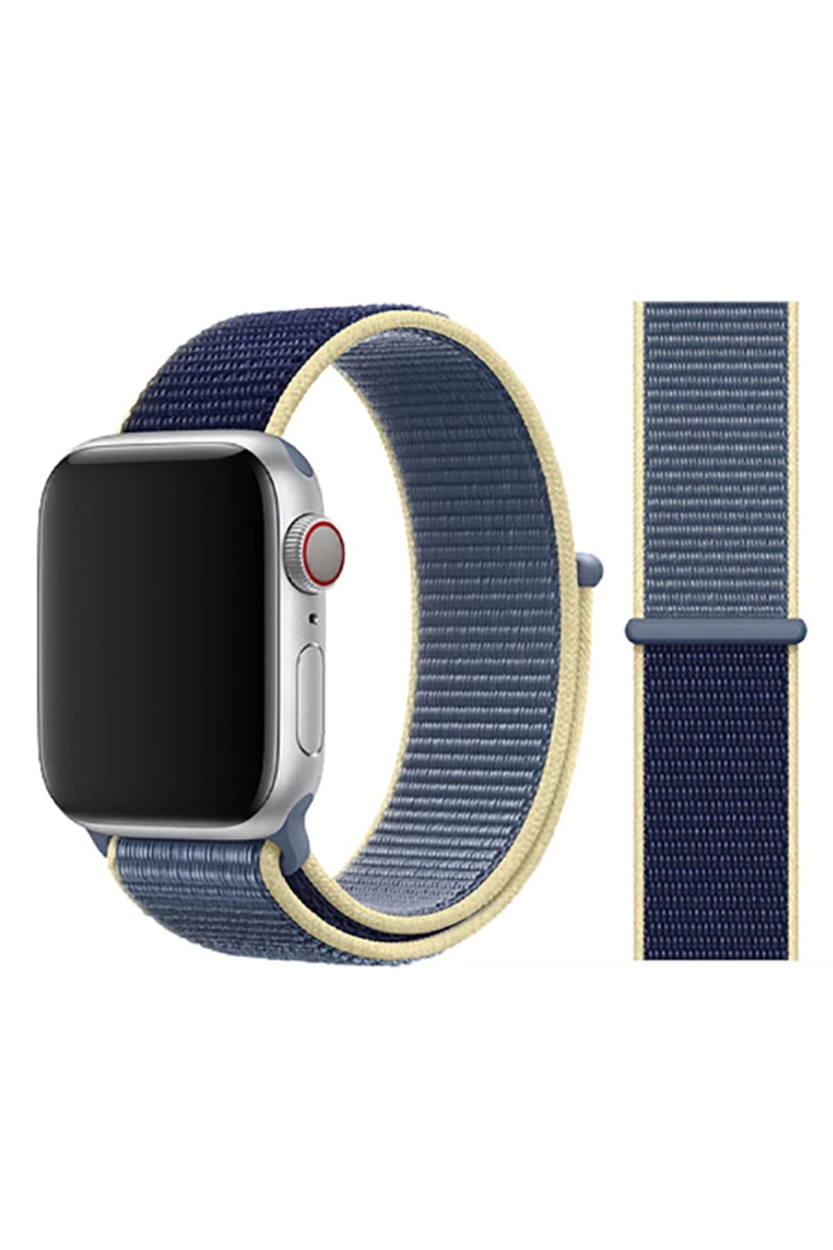 Watch Ultra 49mm Kordon Uyumlu KRD-03 Hasır Strap Kayış CLO- 24-Hisbicus