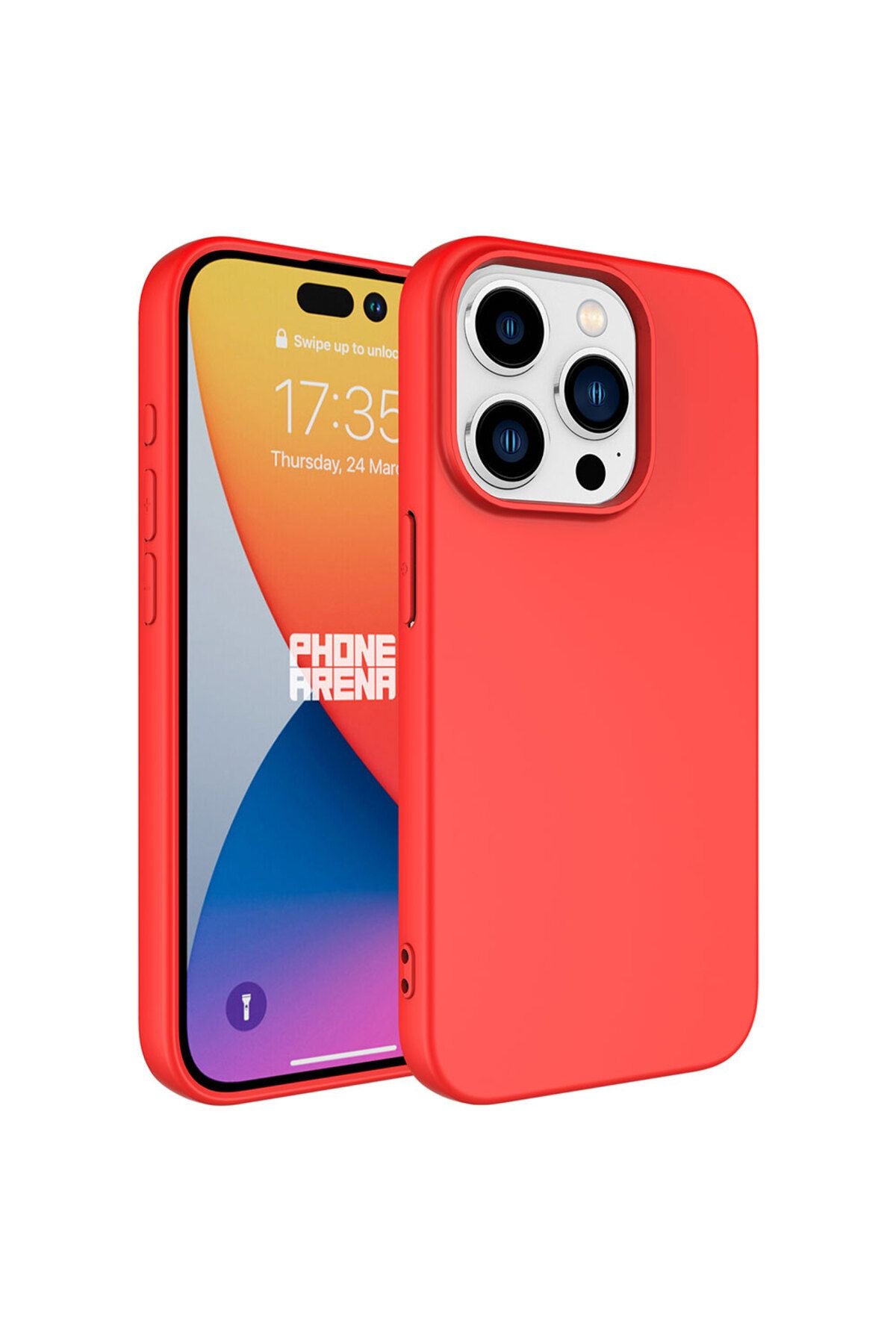 iPhone 15 Pro Max Uyumlu Zore LSR Lansman Kılıf-Kırmızı