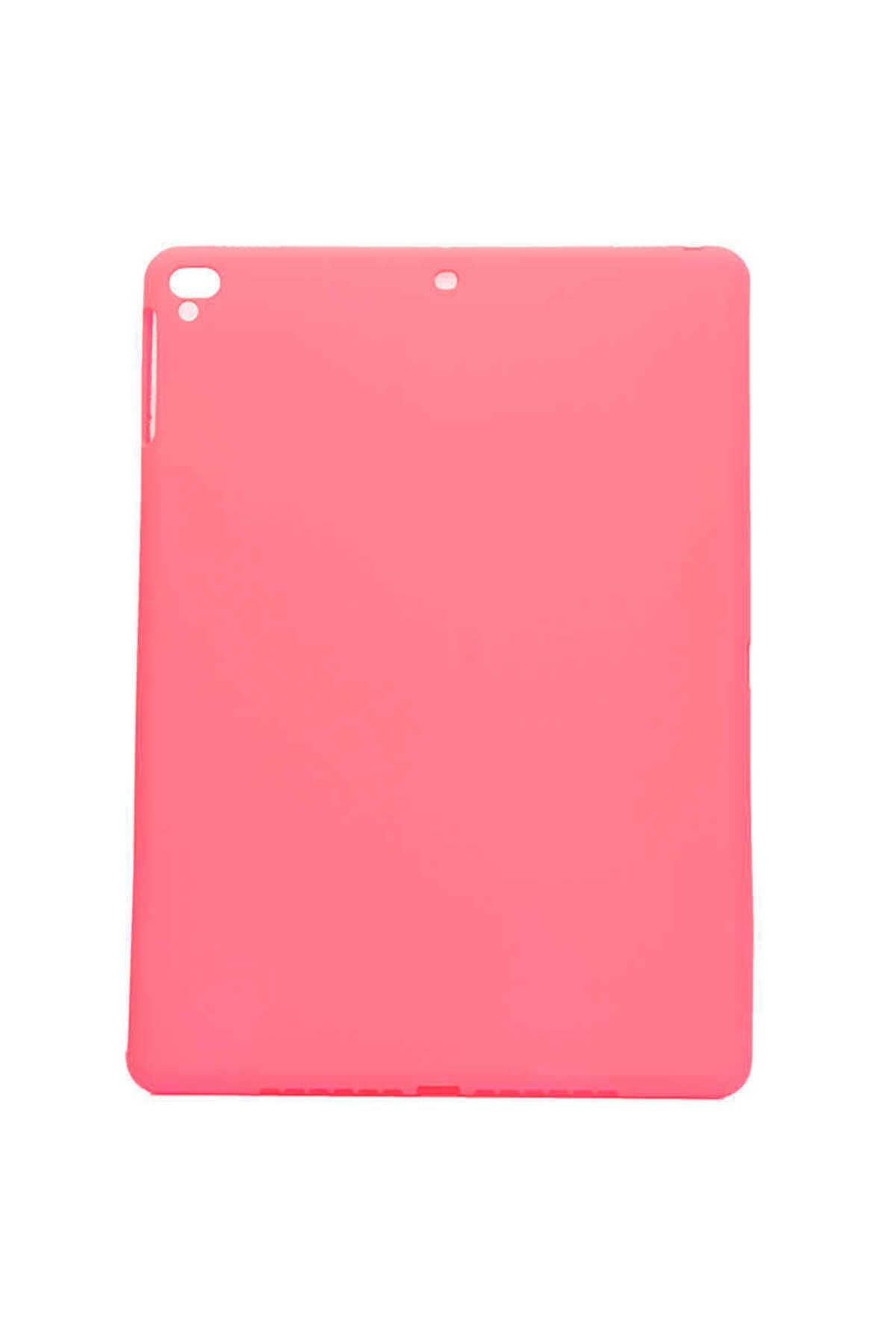 iPad 9.7 2017 (5.Nesil) - Uyumlu Uyumlu Zore Sky Tablet Silikon-Pembe Koyu