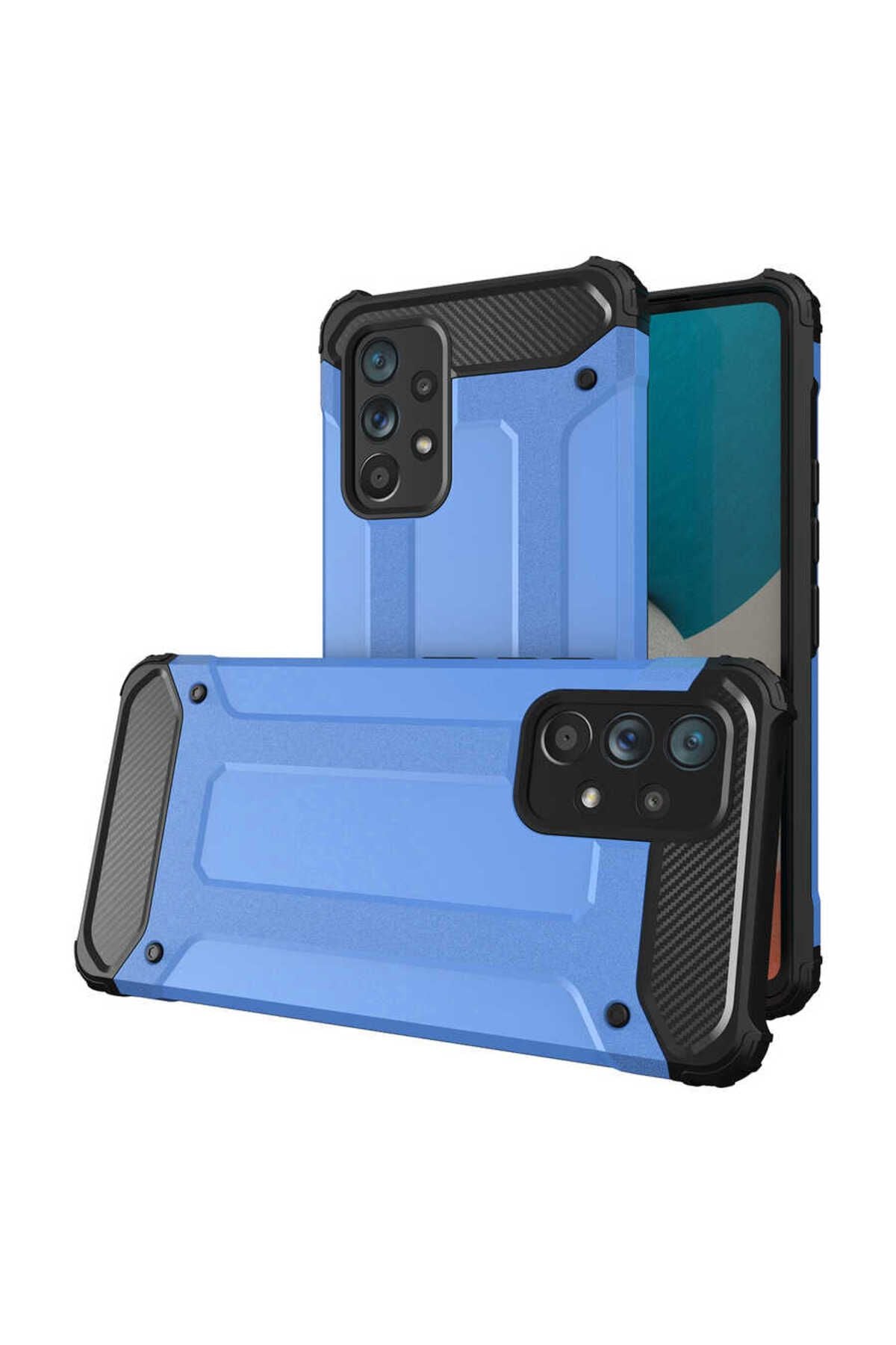 Galaxy A53 5G Kılıf Zore Crash Silikon Kapak - Mavi