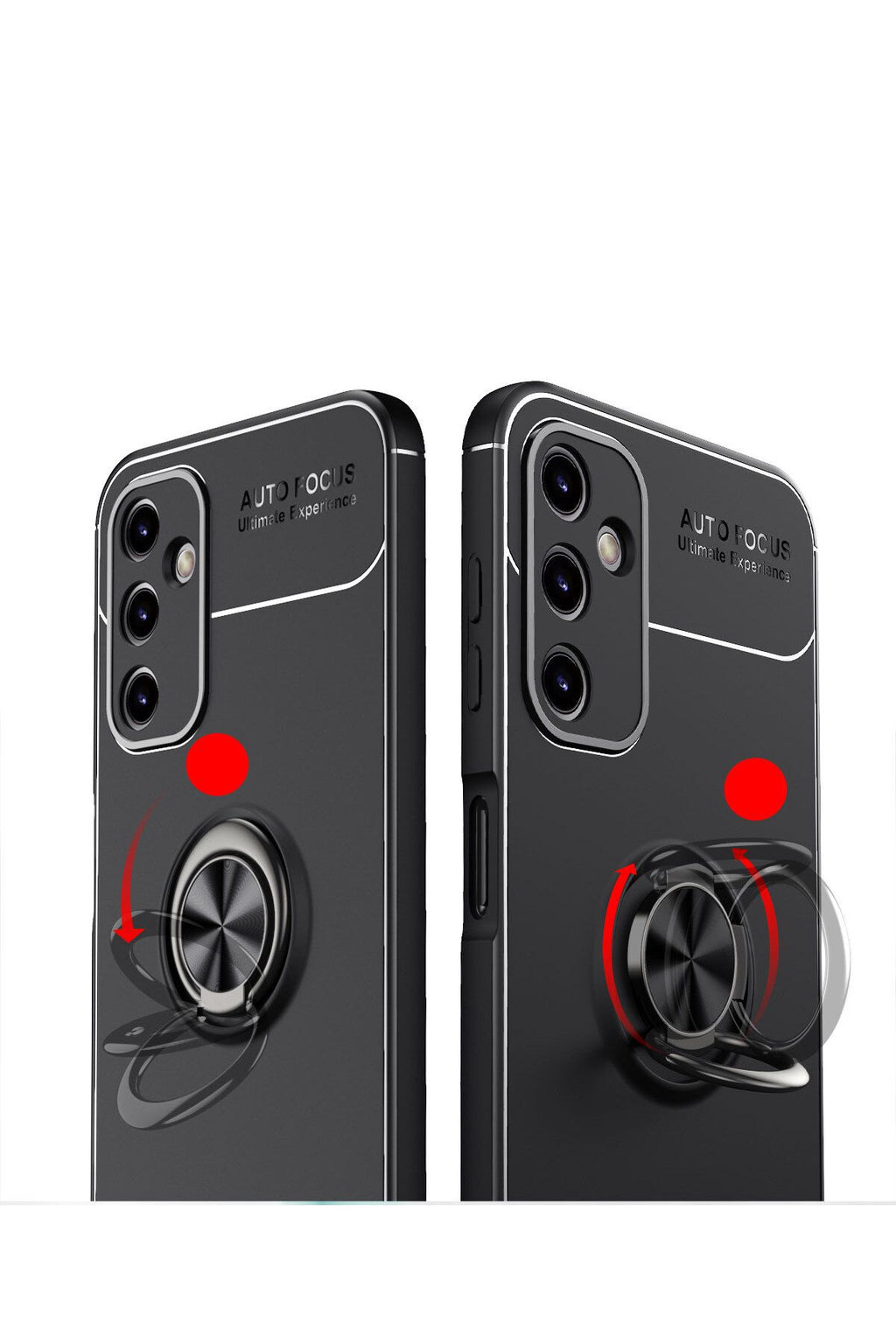 Galaxy A34 Kılıf Zore Ravel Silikon Kapak - Siyah-Mavi