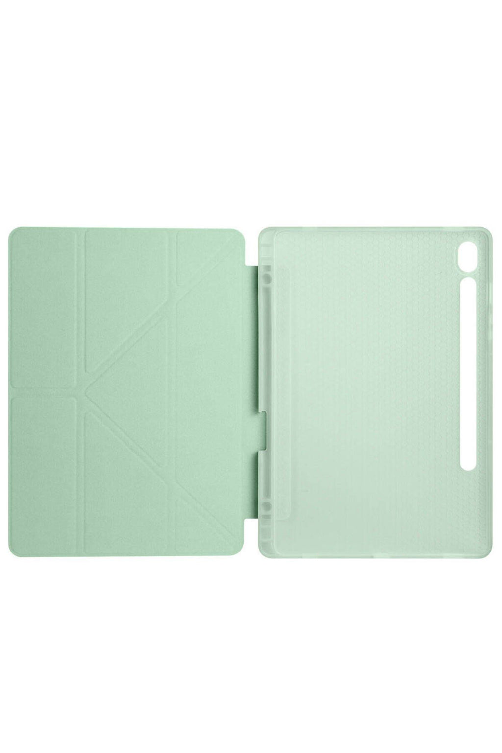 Galaxy Tab S9 Kılıf  Uyumlu Zore Tri Folding Kalem Bölmeli Standlı Kılıf-Rose Gold