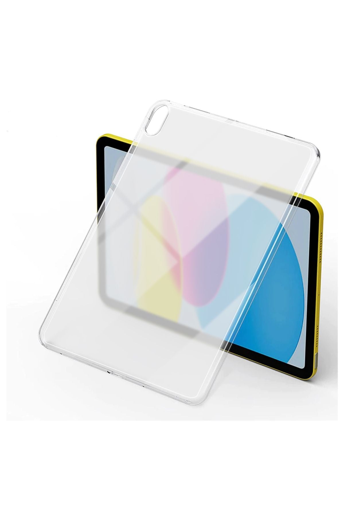 iPad 10.9 2022 (10.Nesil) - Uyumlu Uyumlu Zore Tablet Süper Silikon Kapak-Renksiz