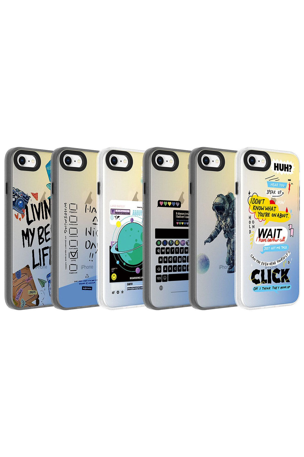 iPhone SE 2020 Kılıf Desenli Zore Dragon Sert Kapak - Astronot