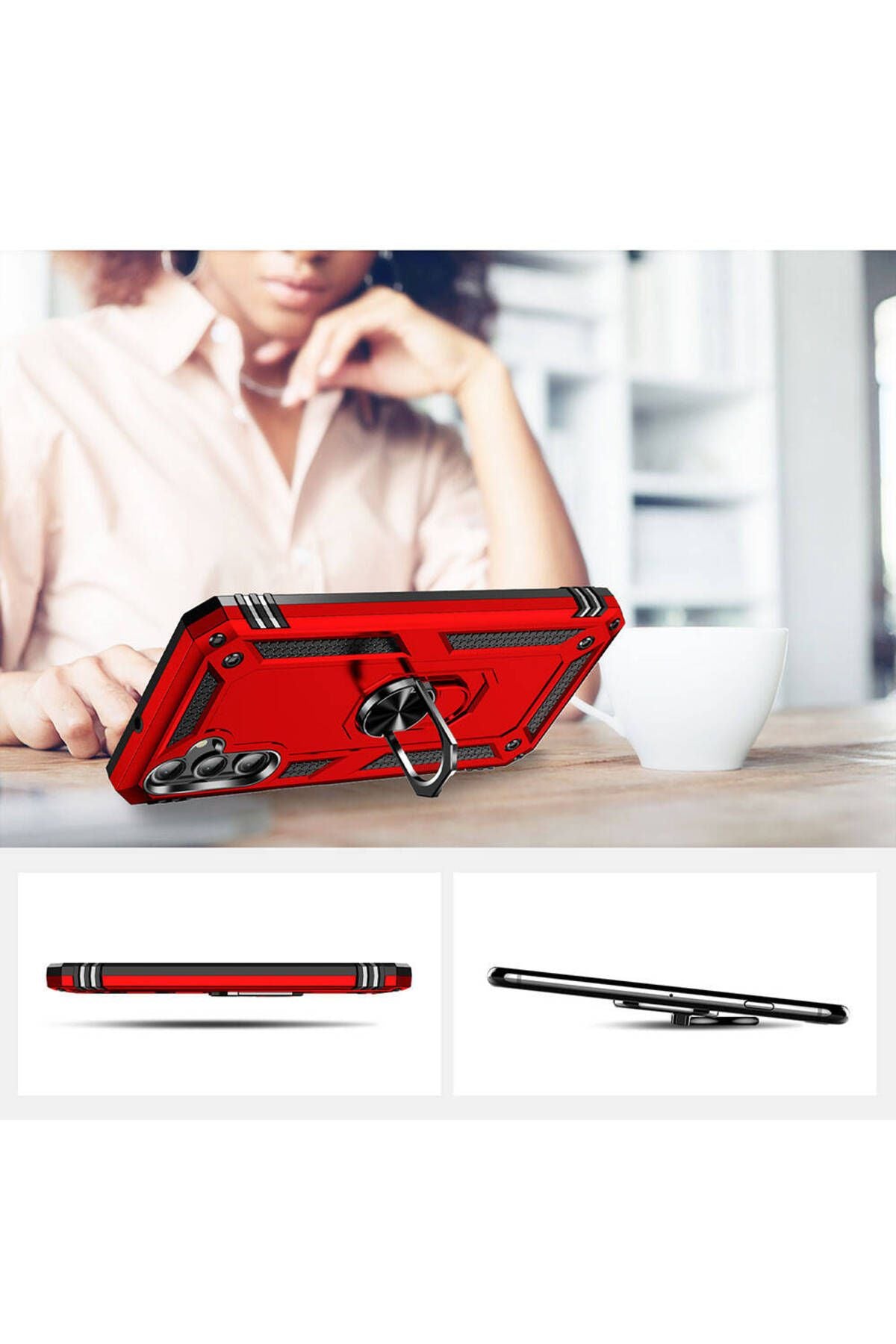 Galaxy A24 Kılıf Zore Vega Kapak - Siyah