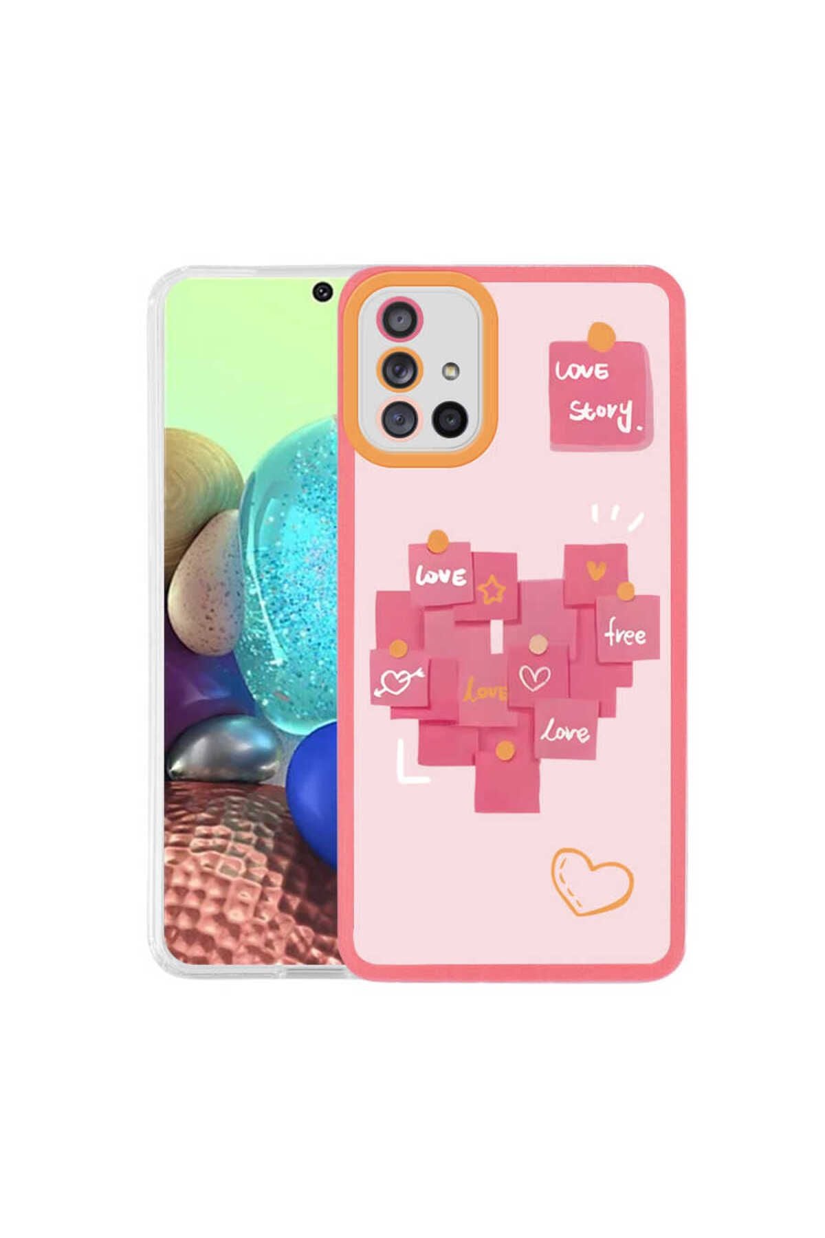 Galaxy A51 Uyumlu Adamax M - Fit Desenli Kapak - Love Story No2 Adamax