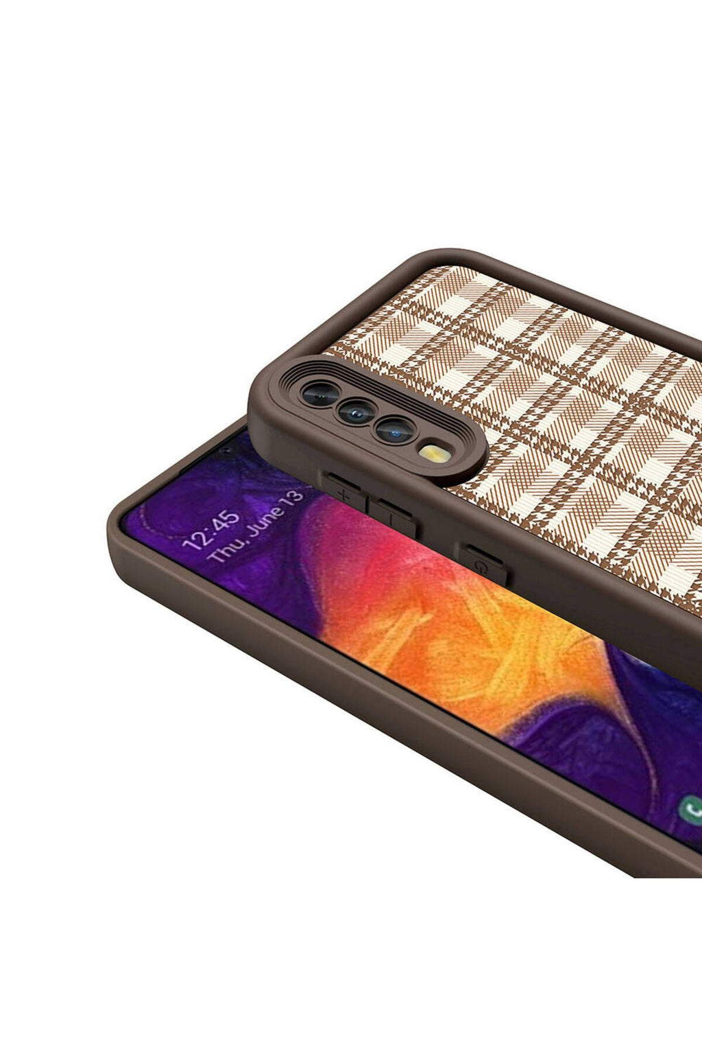 Galaxy A50 Kılıf Kamera Korumalı Baskılı Arka Yüzey Zore Klas Kapak - Siyah