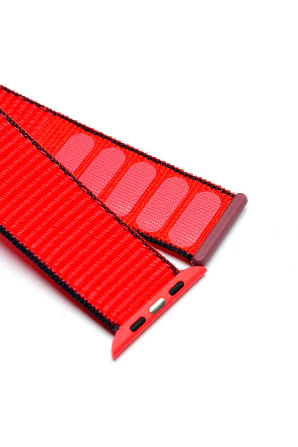 Watch 42mm Uyumlu KRD-03 Hasır  Kordon-56-Neon Pink