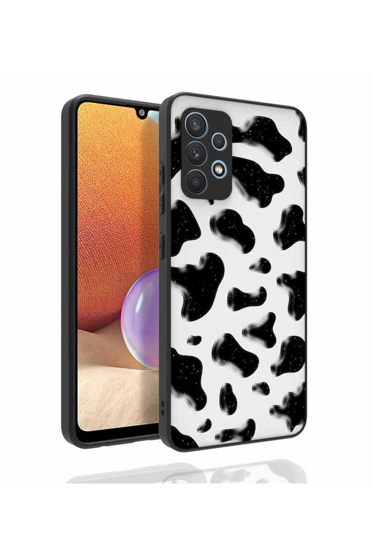 Galaxy A32 4G Kılıf Desenli Kamera Korumalı Parlak Zore Nora Kapak - NO6