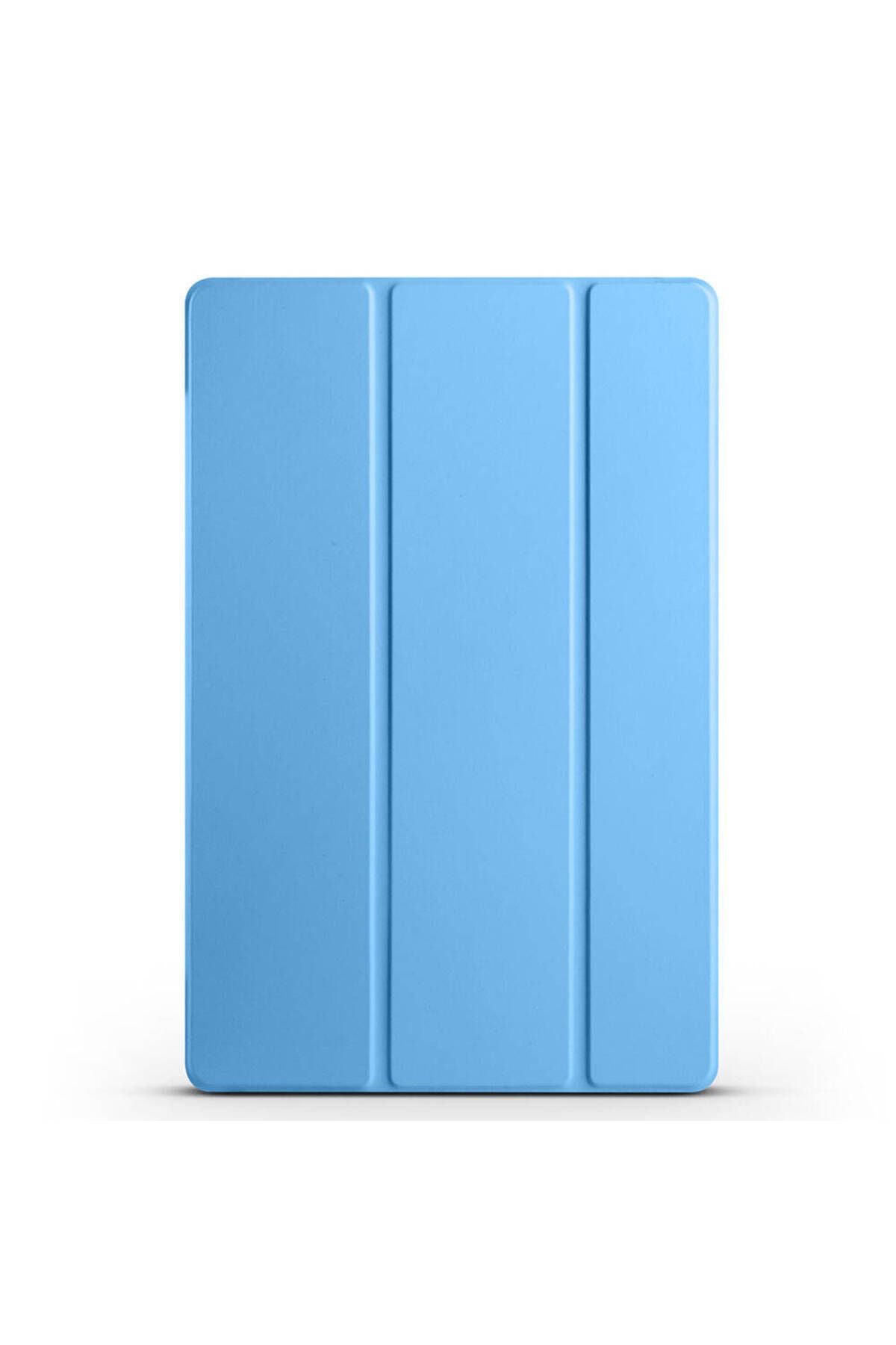 Galaxy Tab S9 FE Plus Uyumlu Zore Smart Cover Standlı 1-1 Kılıf-Gold