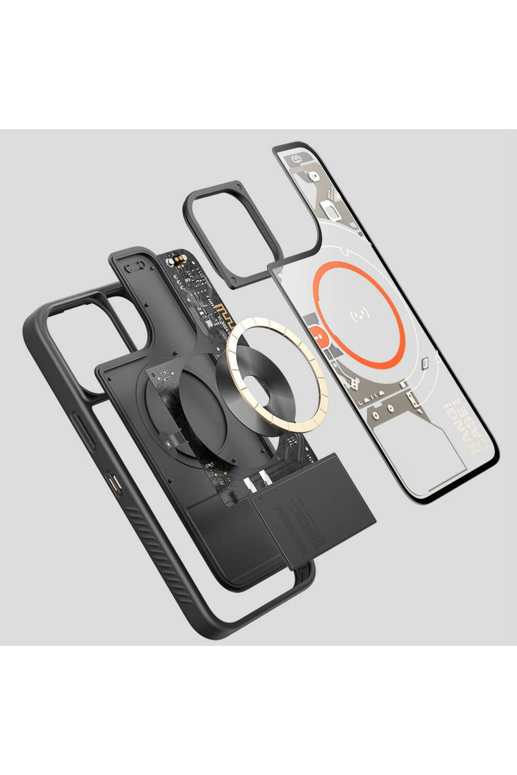 iPhone 15 Pro Max Kılıf Özelleştirilebilir 3 Fonksiyonlu Bluetooth Bağlantılı Bitmo Lab Bangcase Akı