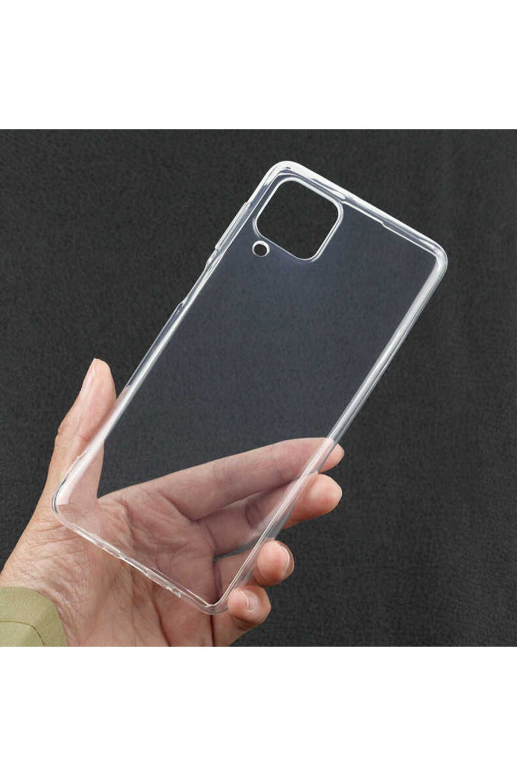 Galaxy A22 4G Kılıf Zore Süper Silikon Kapak - Renksiz