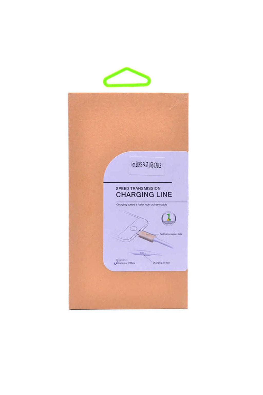 Beyaz Lightning Hızlı Şarj Kablo-Zore