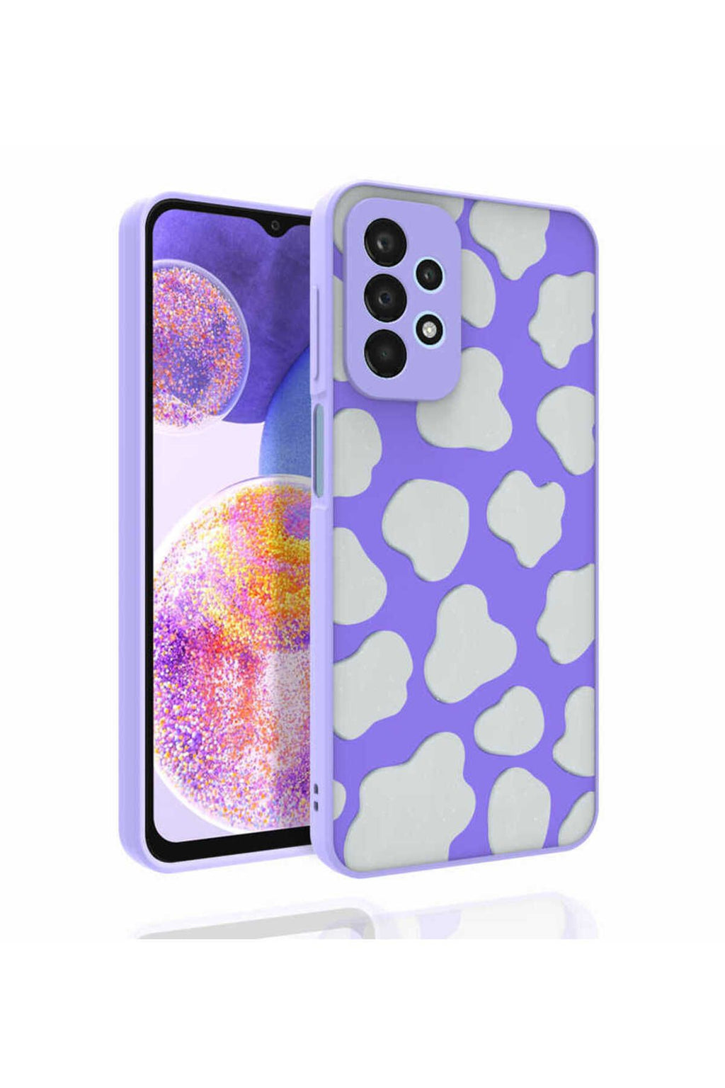 Galaxy A23 Kılıf Desenli Kamera Korumalı Parlak Zore Nora Kapak - NO6