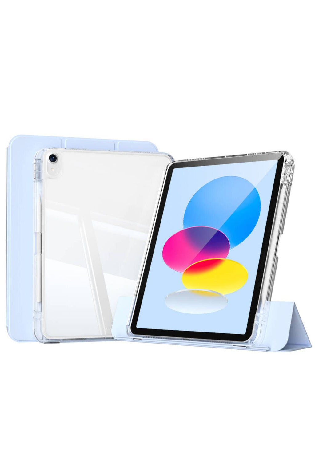 iPad 10.9 2022 (10.Nesil) Kılıf Magnetik Ayrılabilen Airbagli Zore Sliding Tablet Kılıfı - Pembe
