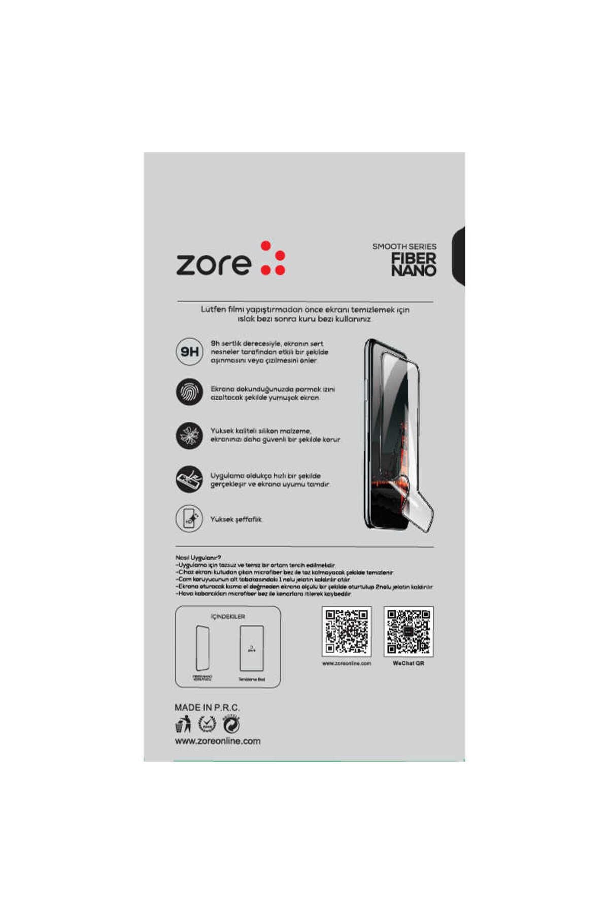 iPhone X Uyumlu Zore Fiber Nano Ekran Koruyucu