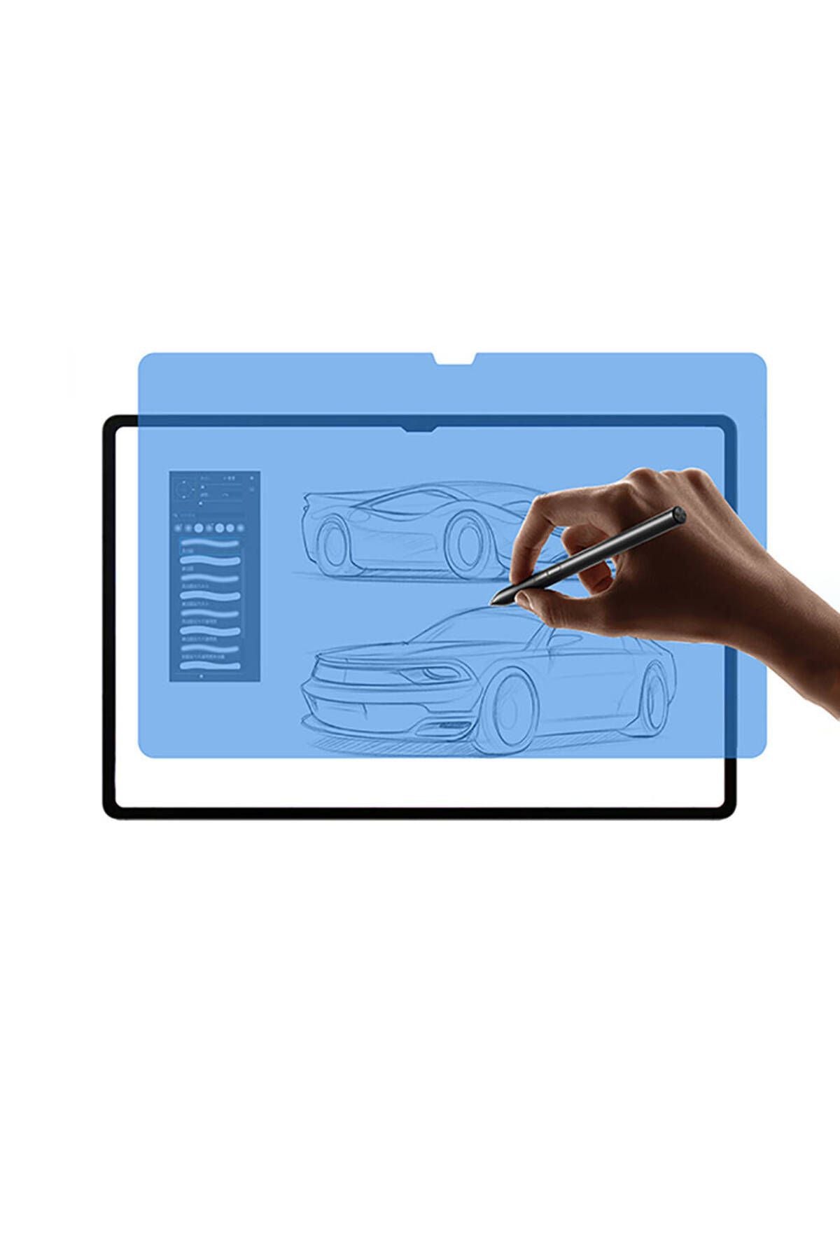 Galaxy Tab S9 Ultra SM-X910 Uyumlu Zore Paper-Like Ekran Koruyucu-Renksiz