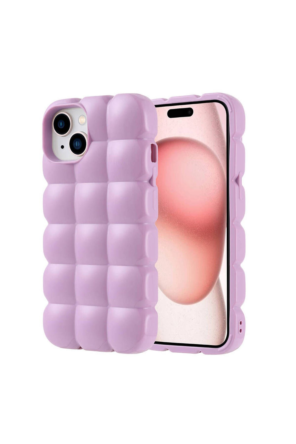 iPhone 15 Kılıf Parlak Esnek Silikon Zore Dom Dom Kapak-Yeşil