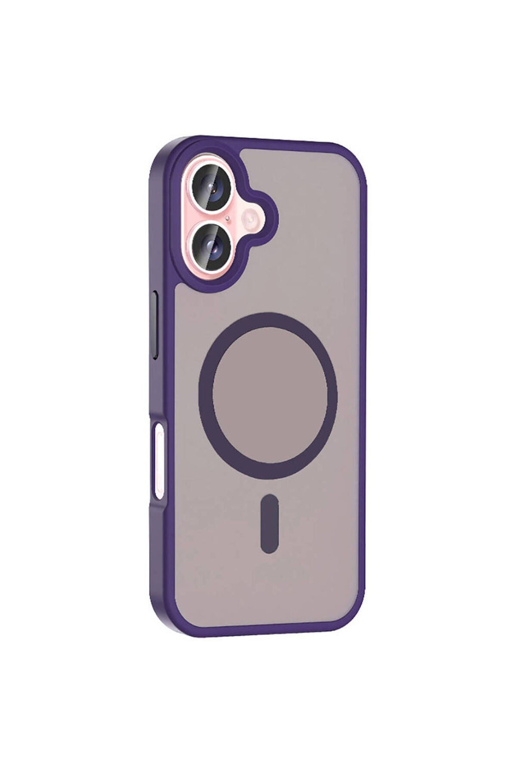 iPhone 16 Plus Kılıf Magsafe Şarj Özellikli Mat Arka Yüzey Zore Sio Kapak-Lila