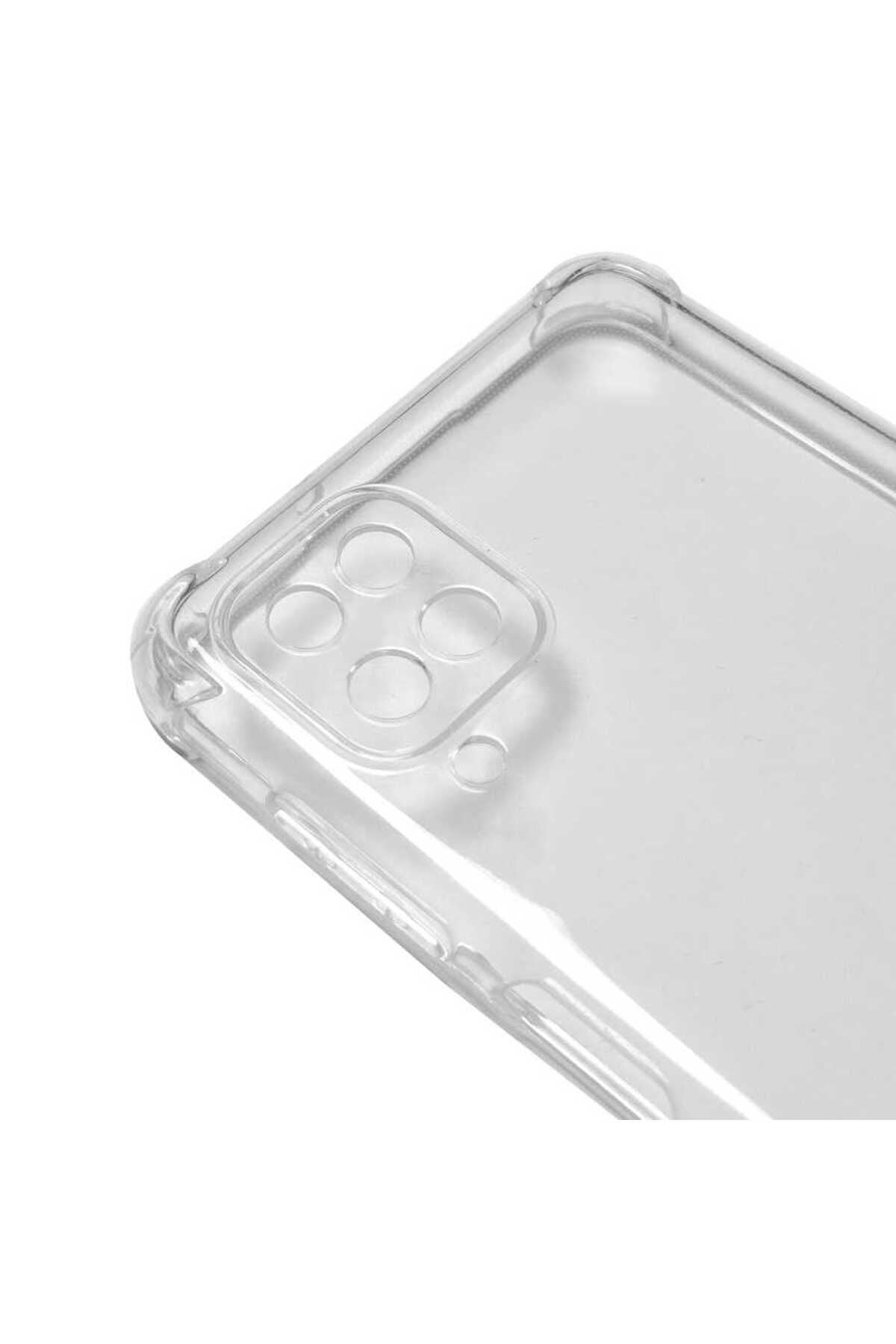 Galaxy A12 Kılıf RNTC Kamera Korumalı Nitro Anti Shock Silikon - Renksiz