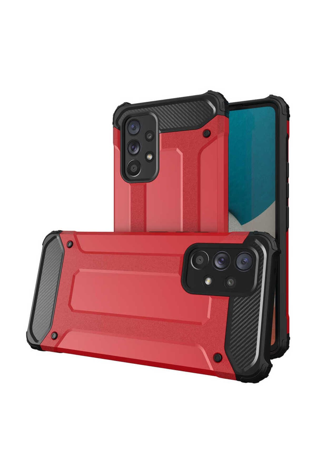 Galaxy A33 5G Kılıf Zore Crash Silikon Kapak - Kırmızı