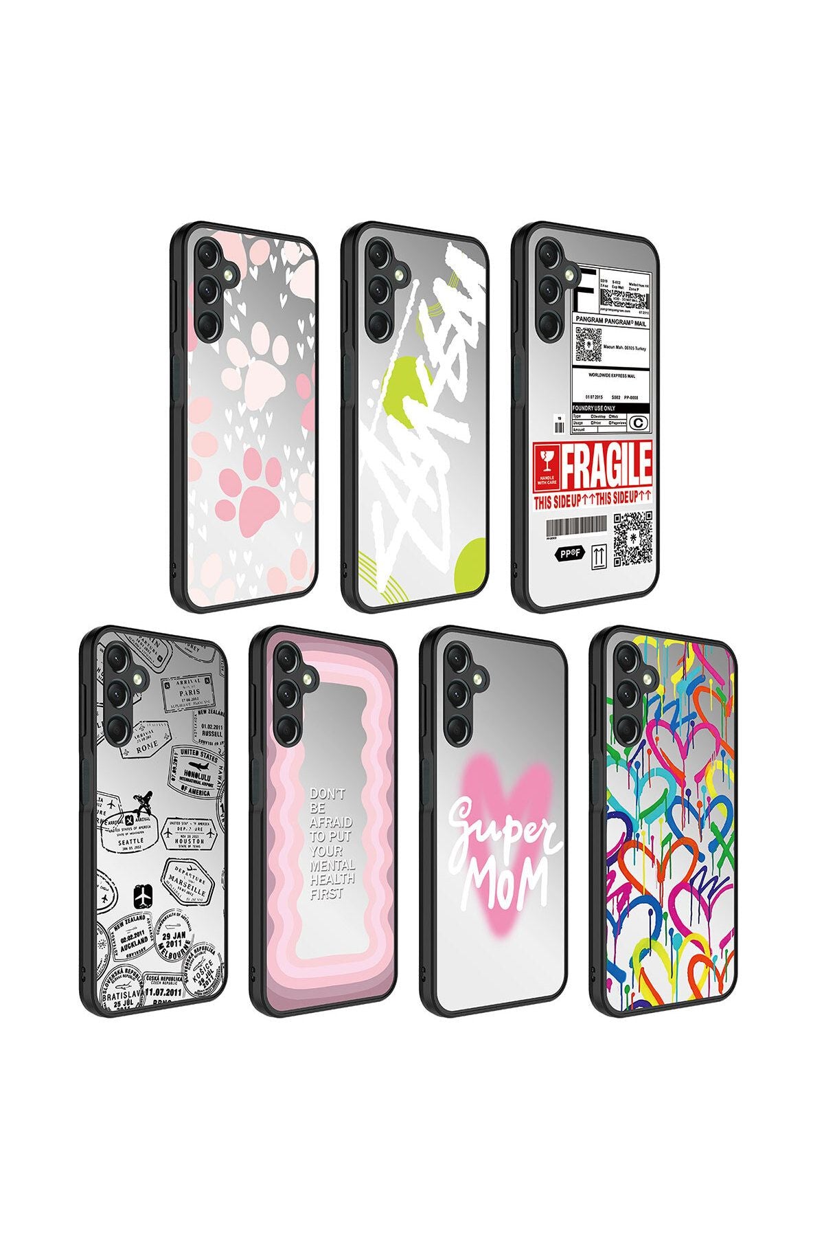 Galaxy A24 Kılıf Aynalı Desenli Kamera Korumalı Parlak Zore Mirror Kapak - Ayna