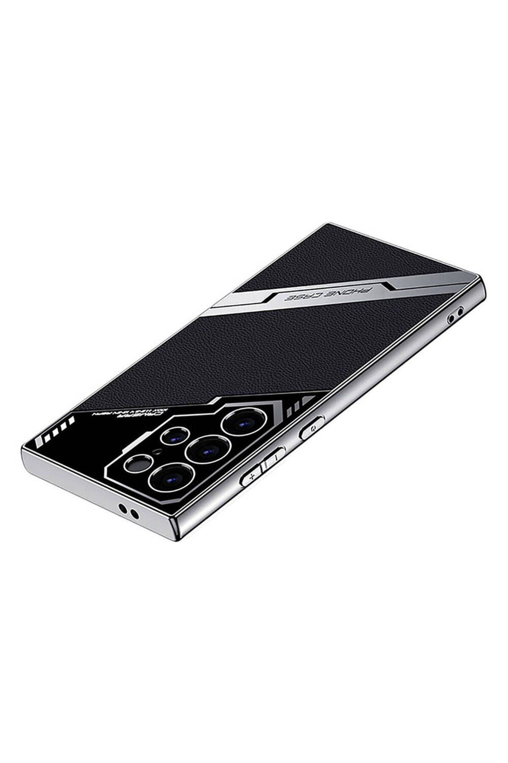 Galaxy S23 Ultra Kılıf Kamera Korumalı Suni Deri Tasarım Zore Yeni Seri Procase Kapak-Siyah