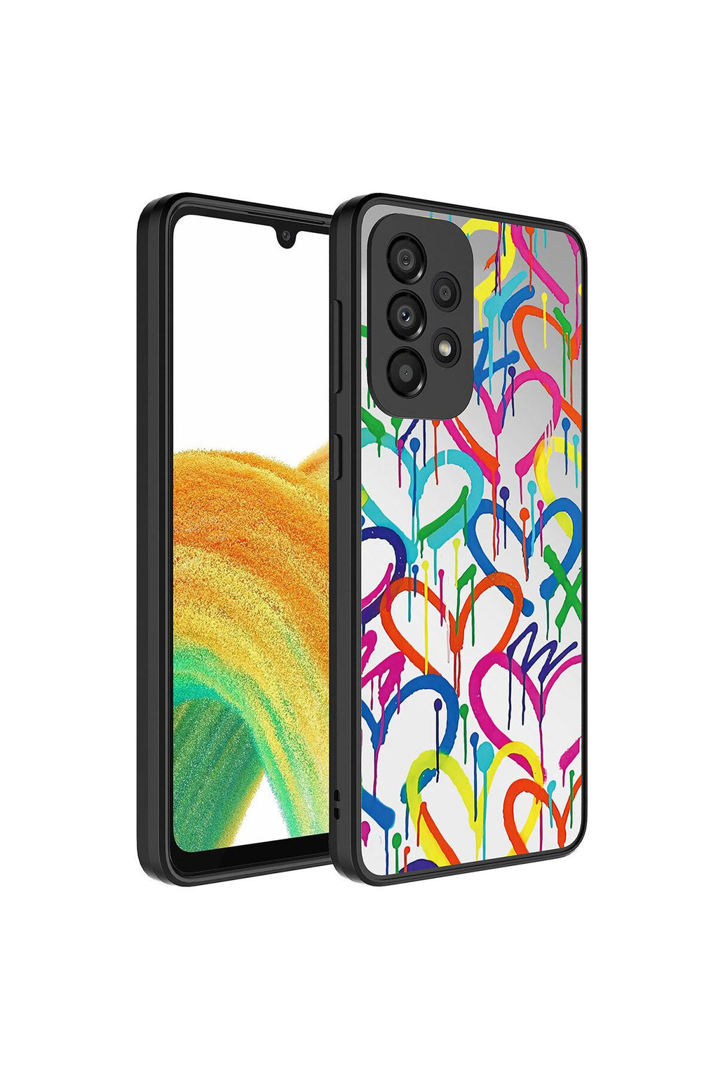 Galaxy A33 5G Kılıf Aynalı Desenli Kamera Korumalı Parlak RNTC Mirror Kapak - Süper Anne