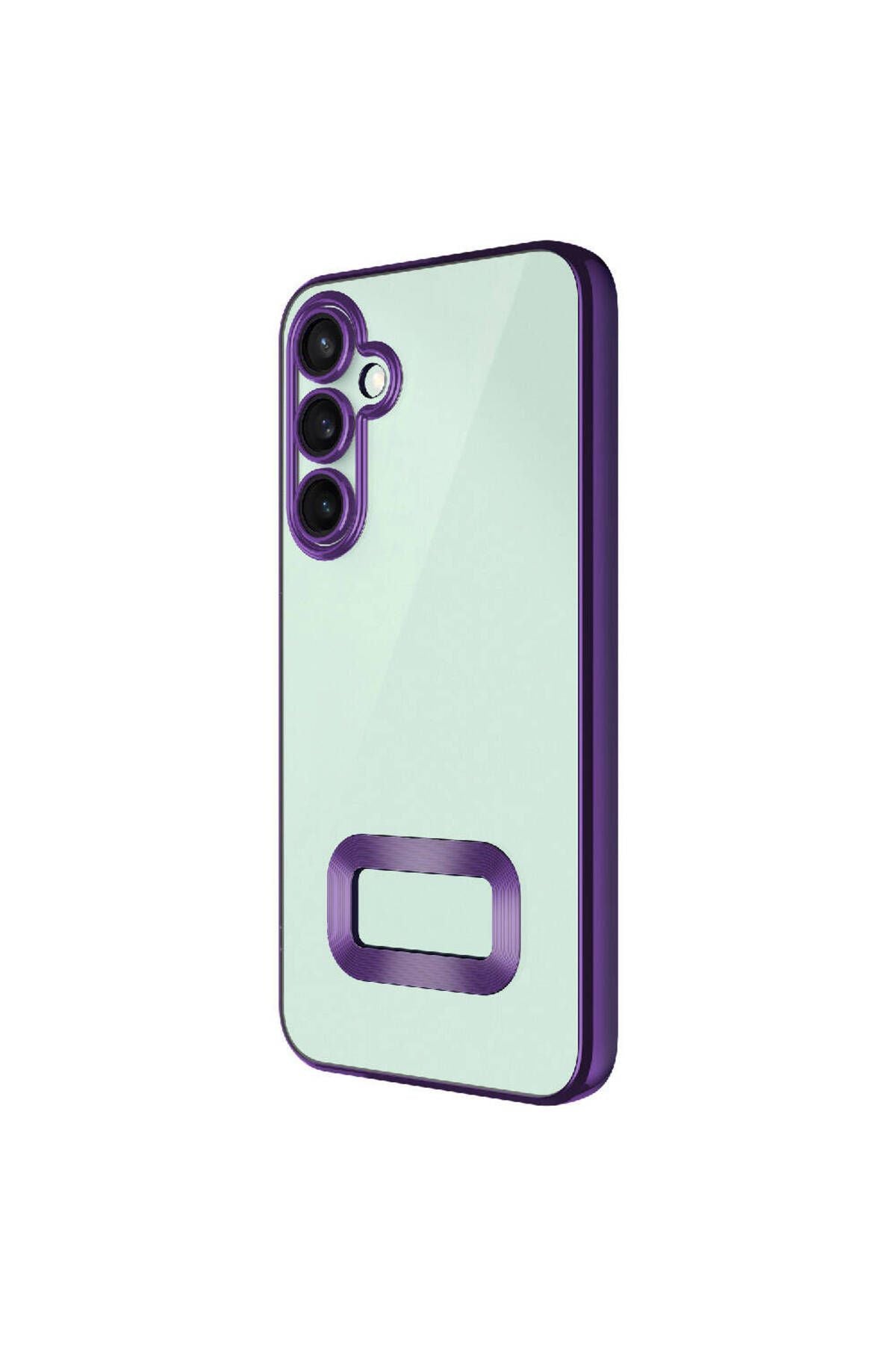 Galaxy S23 FE Uyumlu Kamera Korumalı Logo Gösteren Zore Omega Kılıf-Sierra Mavi