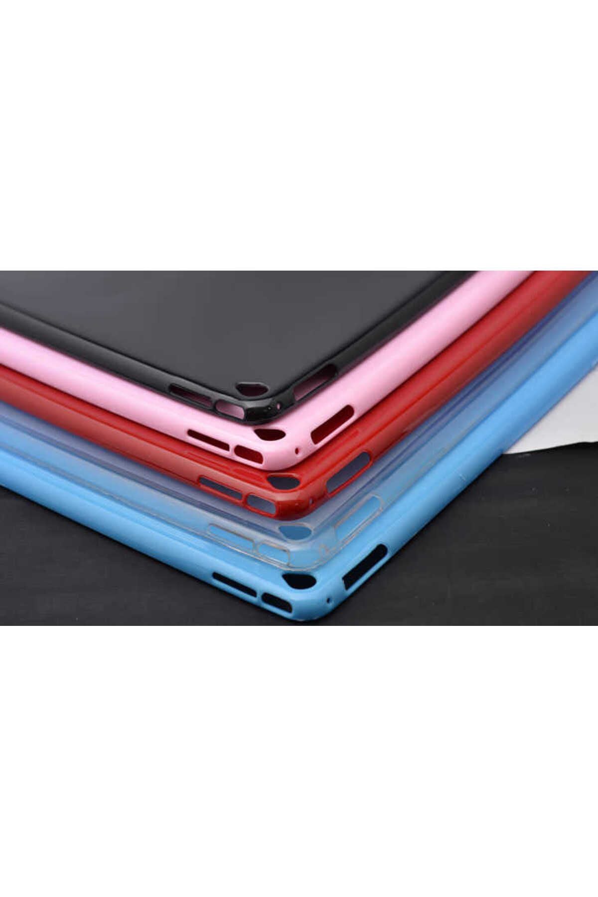 iPad Pro 12.9 2015 - Uyumlu Uyumlu Zore Tablet Süper Silikon Kapak-Mavi