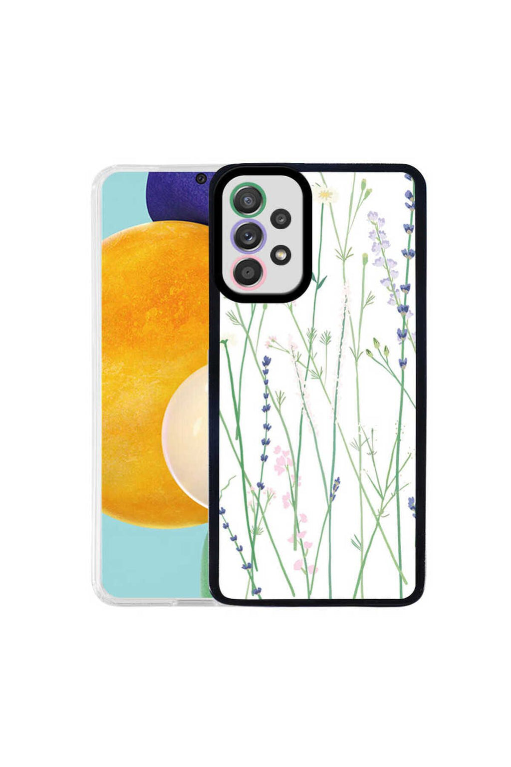 Galaxy A52 Kılıf Zore M-Fit Desenli Kapak - Flower No4