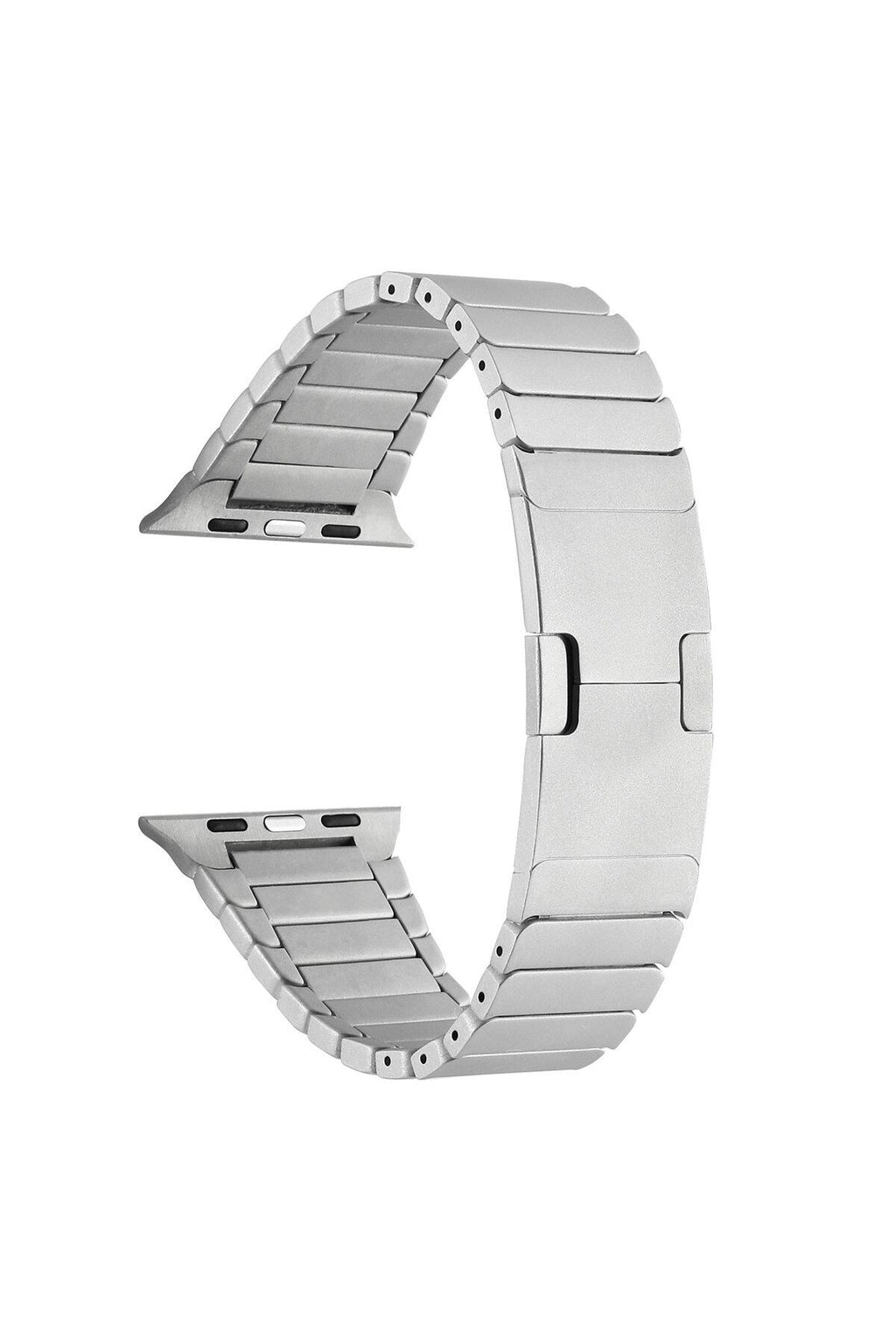 Watch Ultra 49mm Kordon Uyumlu KRD-35 Metal Strap Kayış CLO- Gri