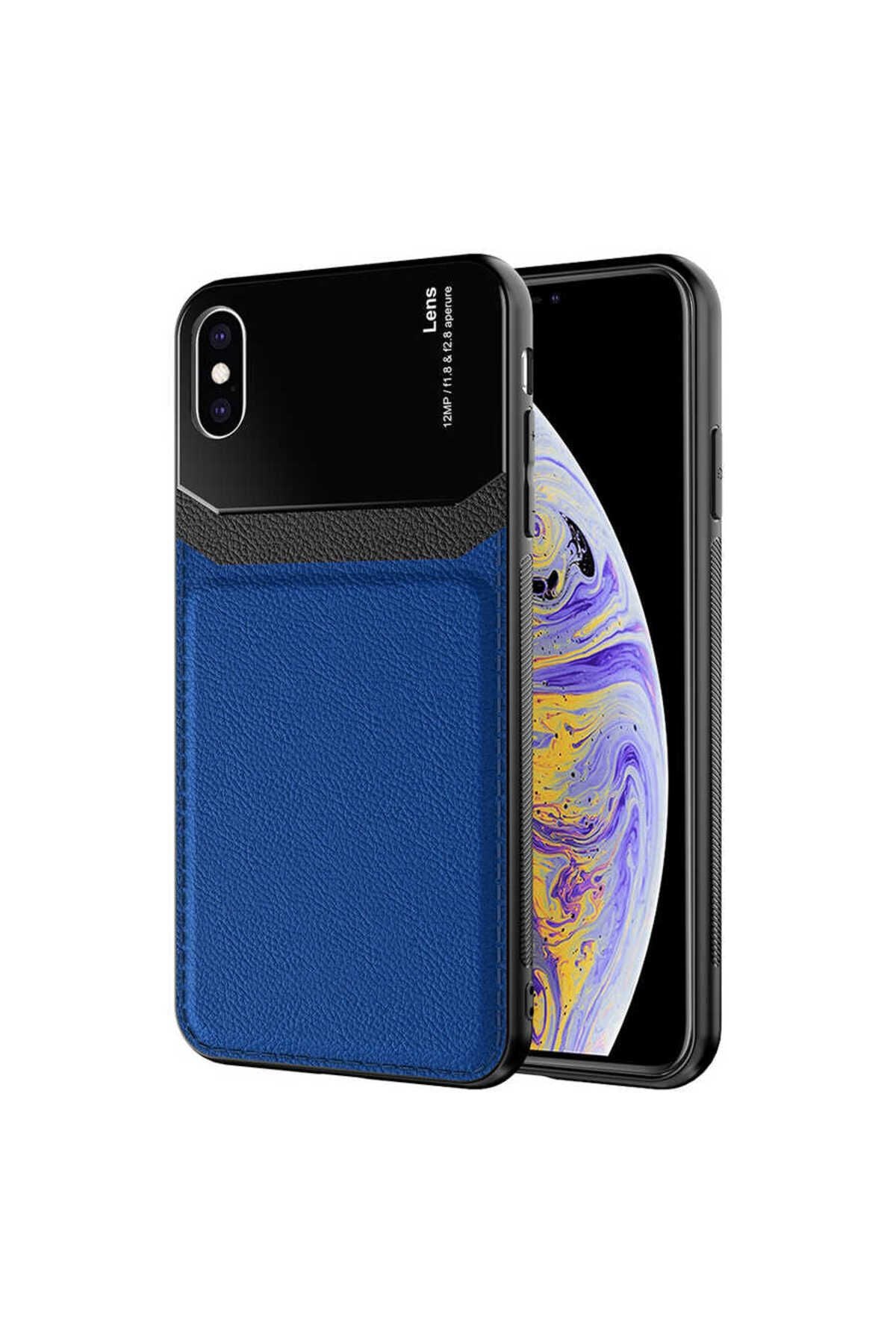 iPhone XS Max 6.5 Kılıf Zore Emiks Kapak - Siyah